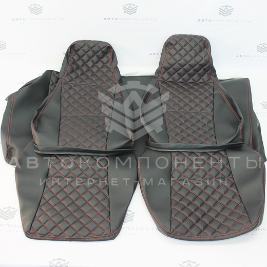 Обивки сидений ВАЗ 2107 с прострочкой "Квадрат по диагонали"