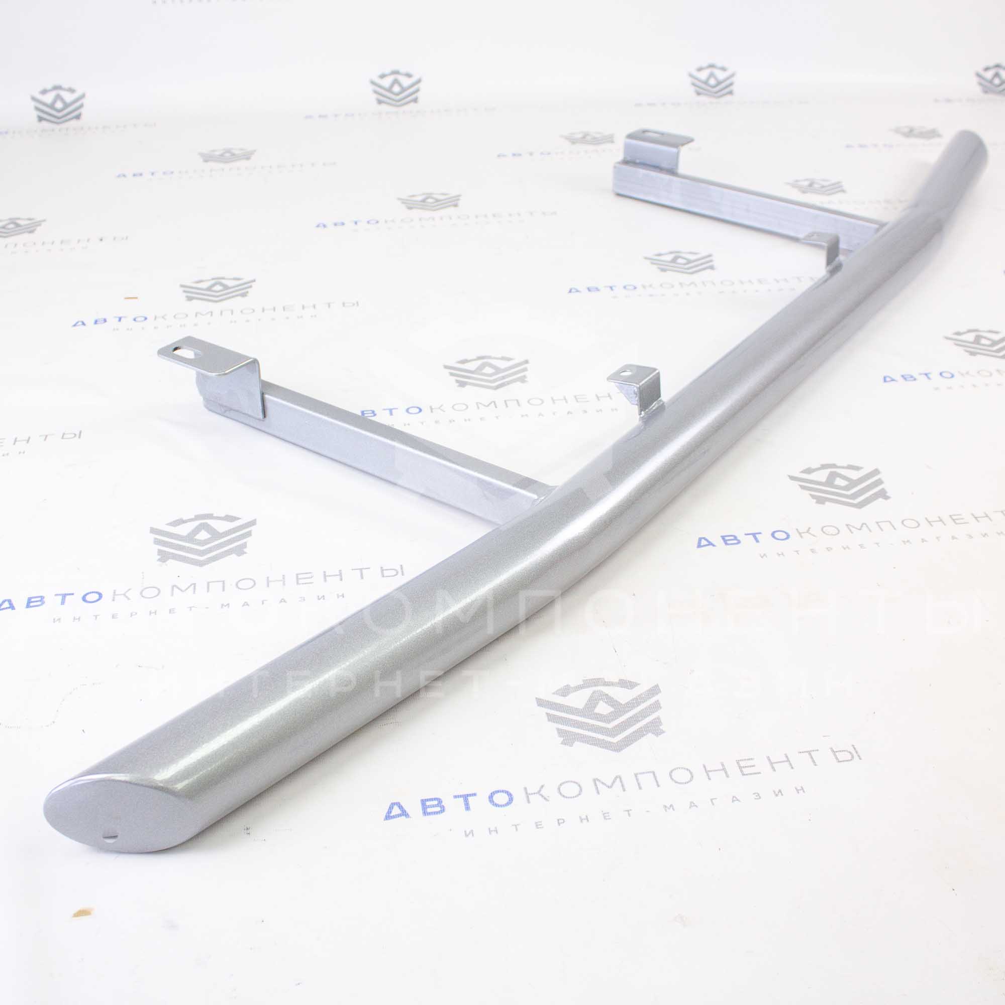 Защита переда (дуга) Лада Нива 4х4 (серебристая)