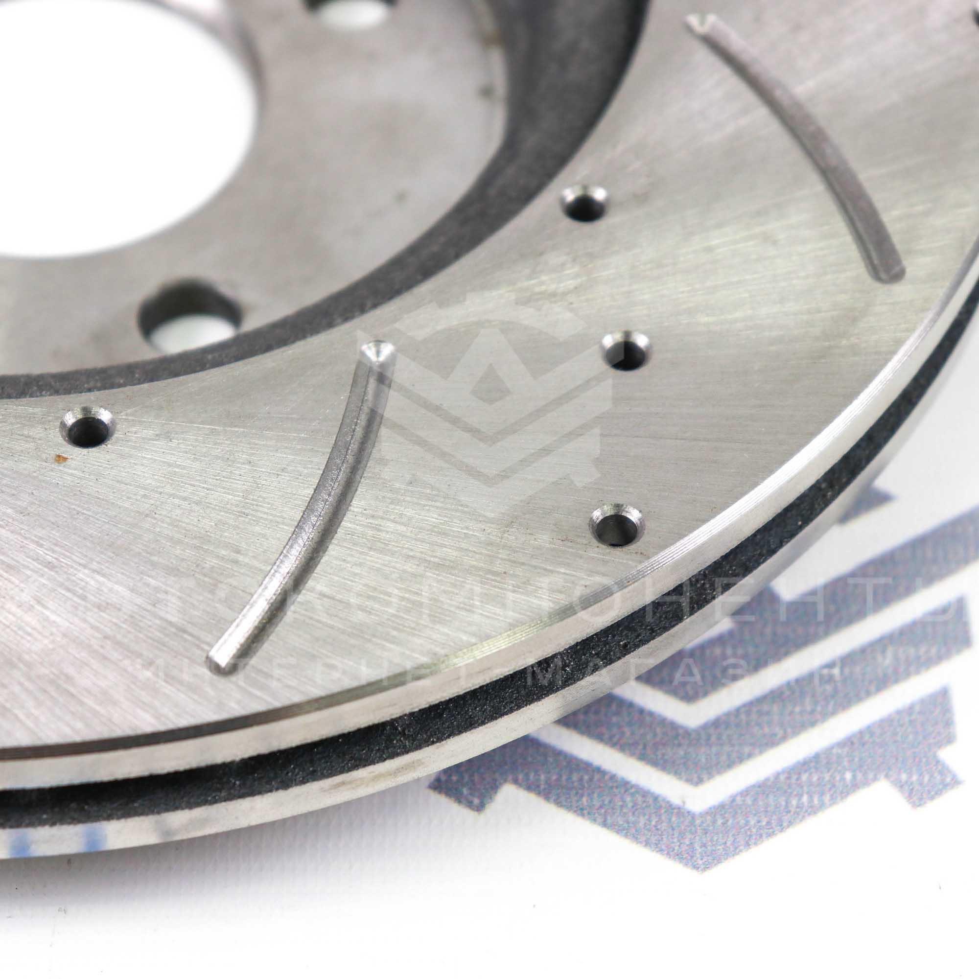 Тормозные диски "АТС" Sport R15 (насечки, перфорация) Лада Калина, Гранта Спорт