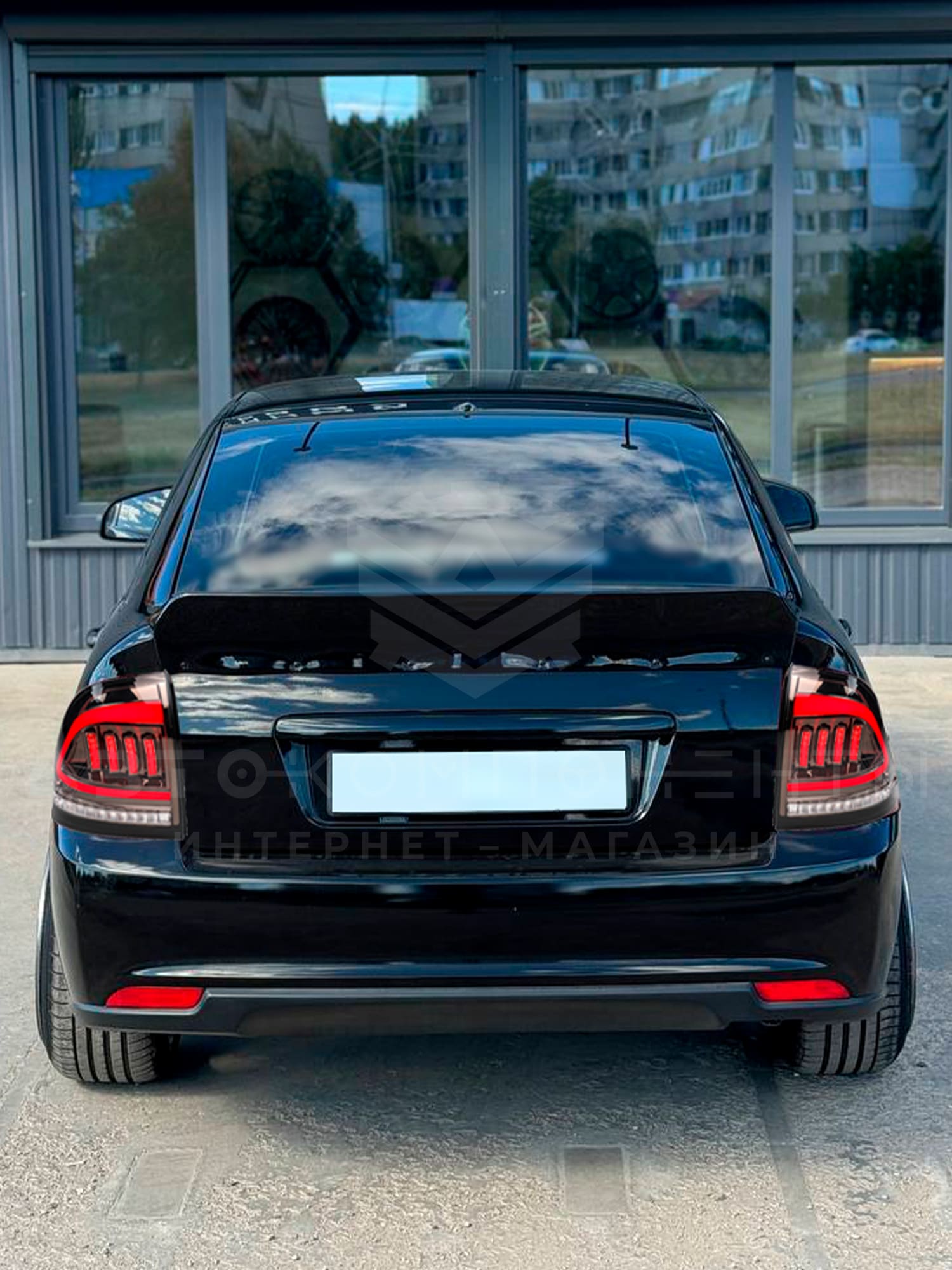 Светодиодные фонари Лада Приора в стиле Mustang (тонированные)