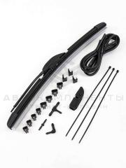 Бескаркасная щетка (дворник) с форсунками омывателя (350мм)