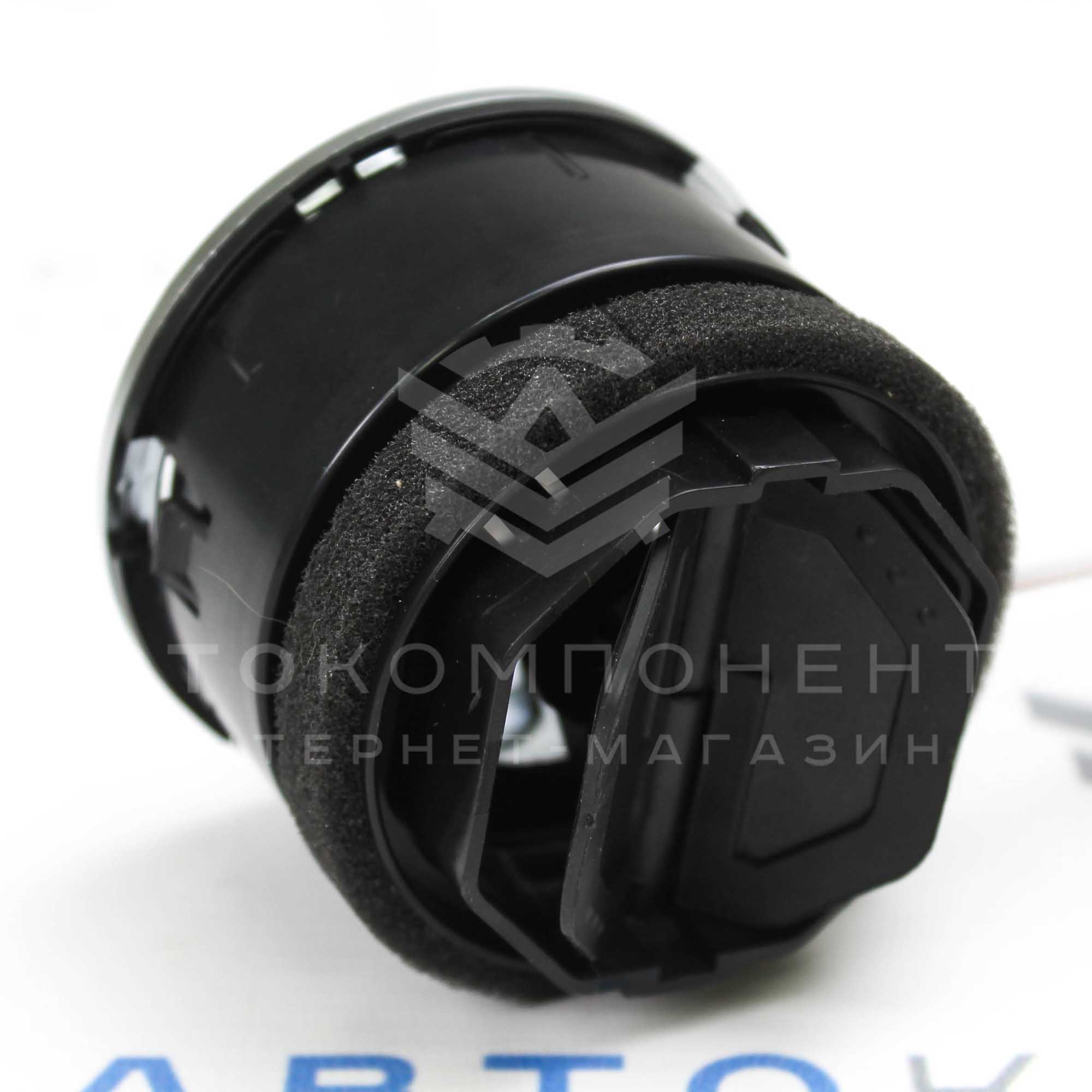 Сопло вентиляции Ferrari (модифицированное) с подсветкой Лада Гранта, Калина 2, Ларгус (серебристое)