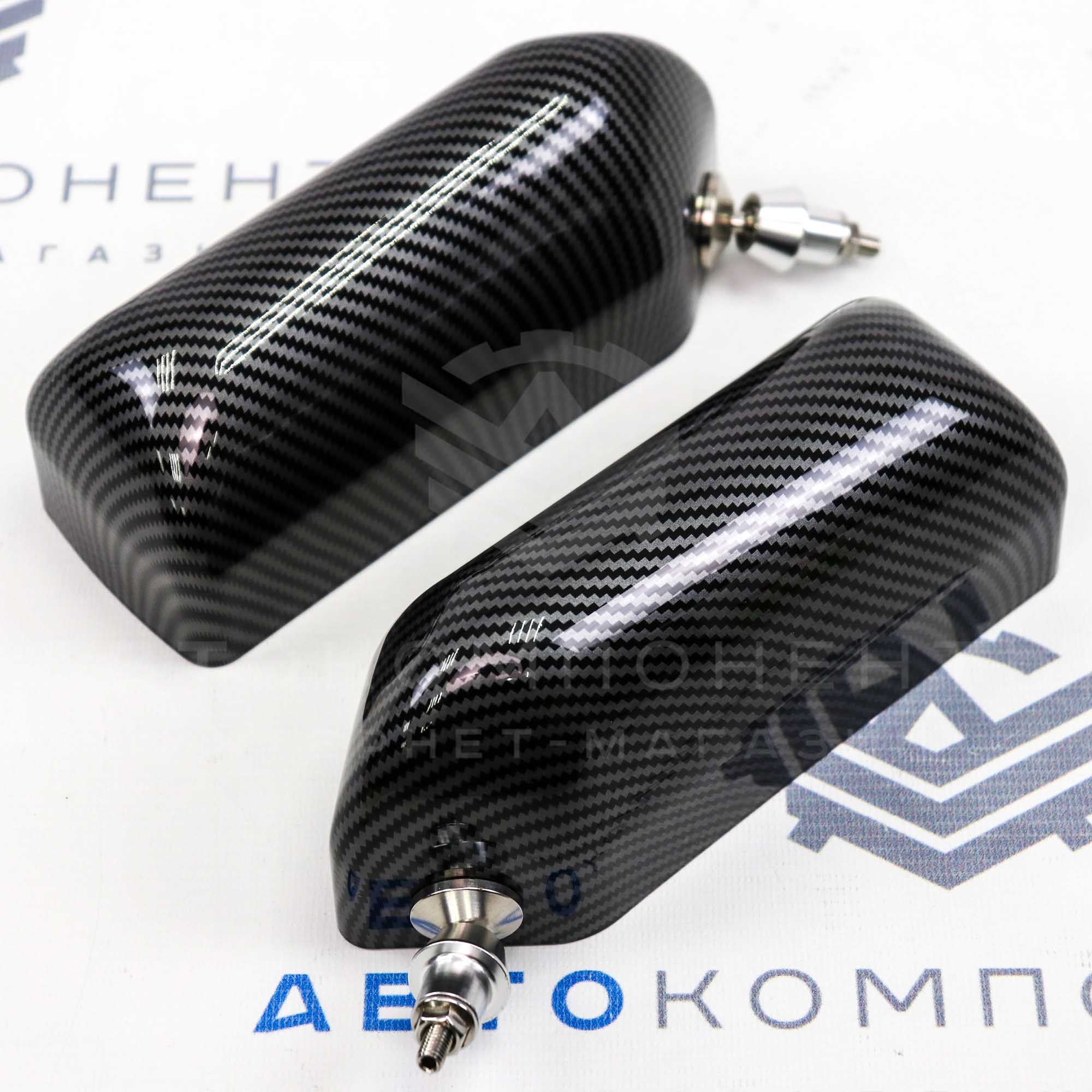 Универсальные боковые зеркала заднего вида "Silvia" (карбон)