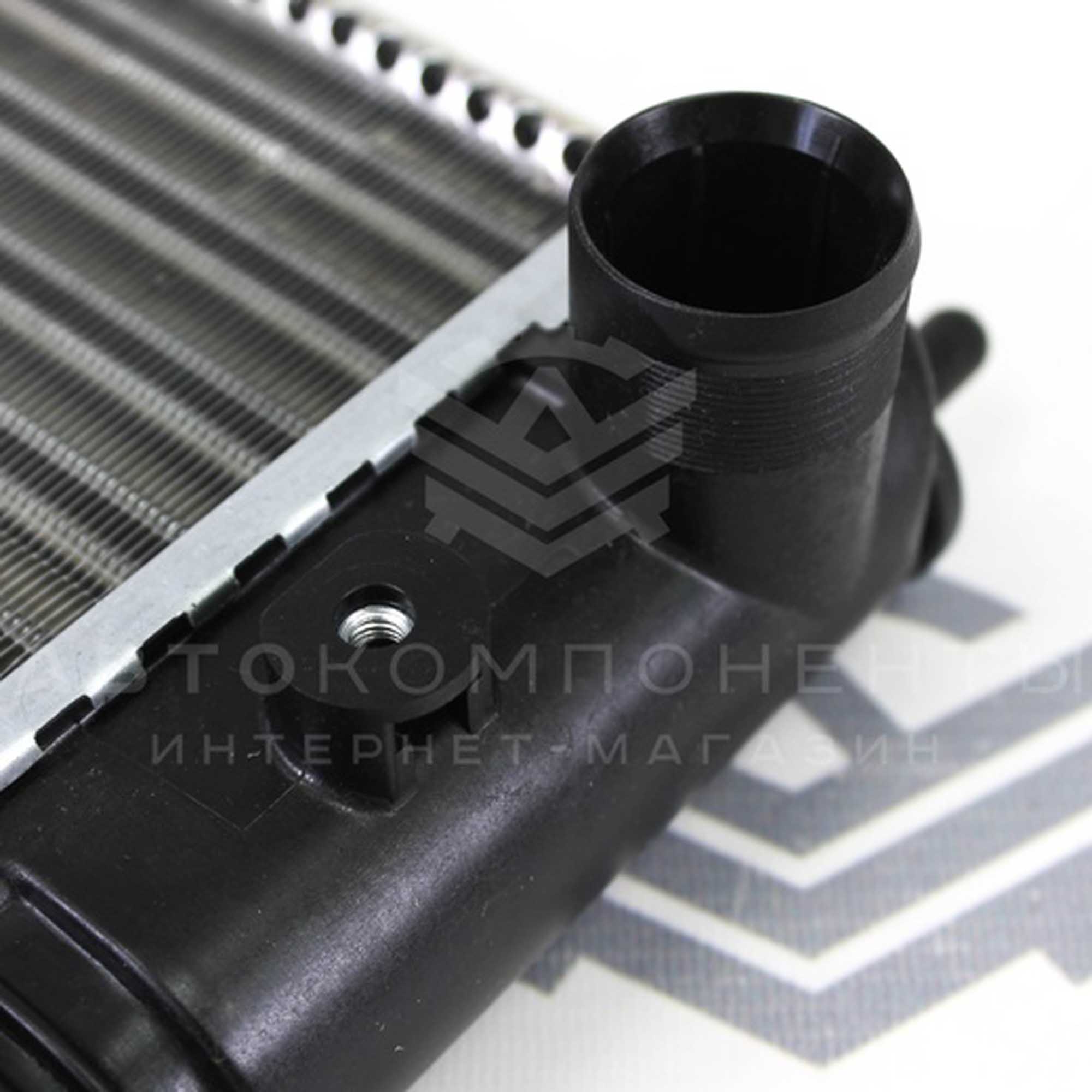 Радиатор охлаждения двигателя "ОАТ" Лада Приора (без кондиционера)