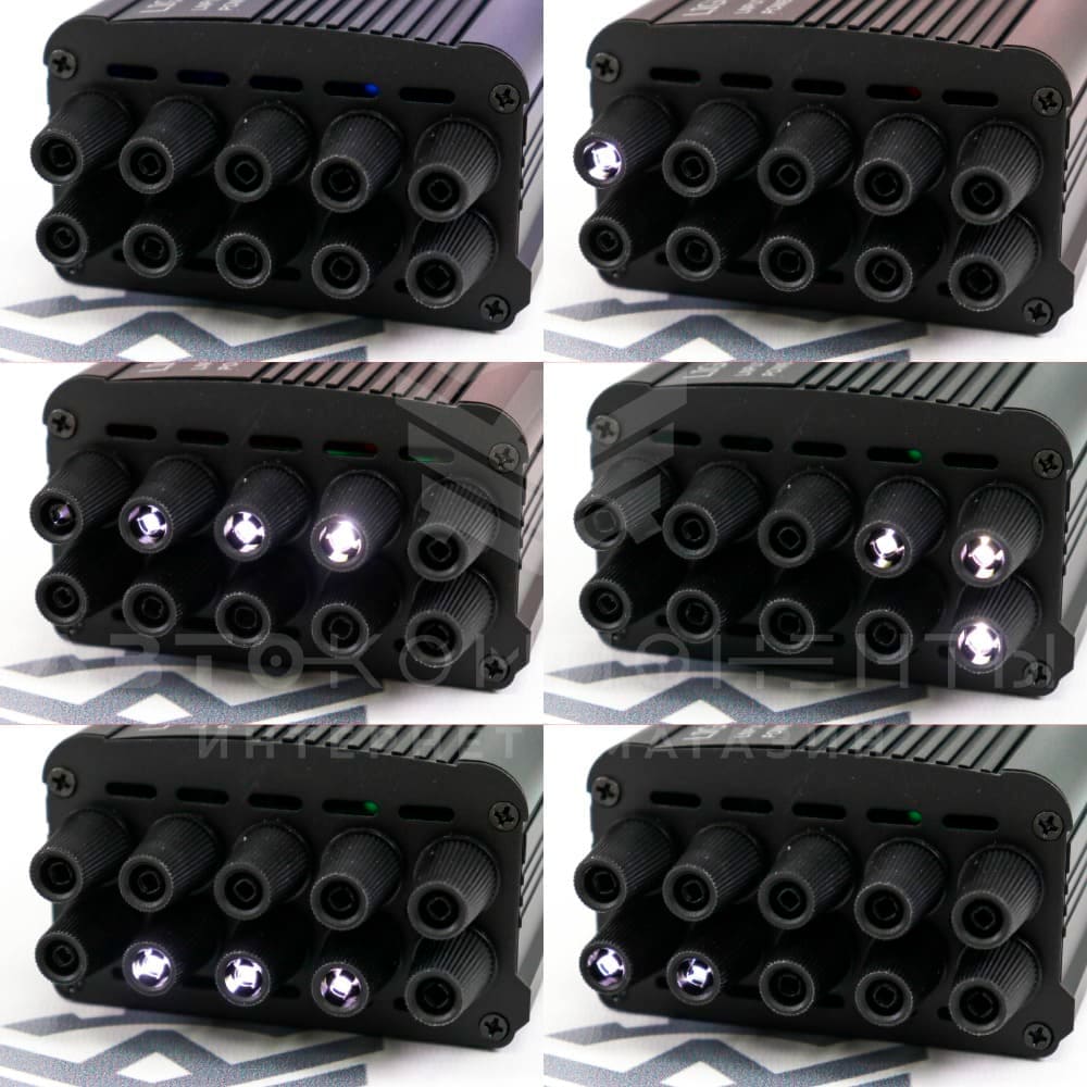 Звездное небо в автомобиль (с мерцанием) для установки в обивку потолка (300 нитей)