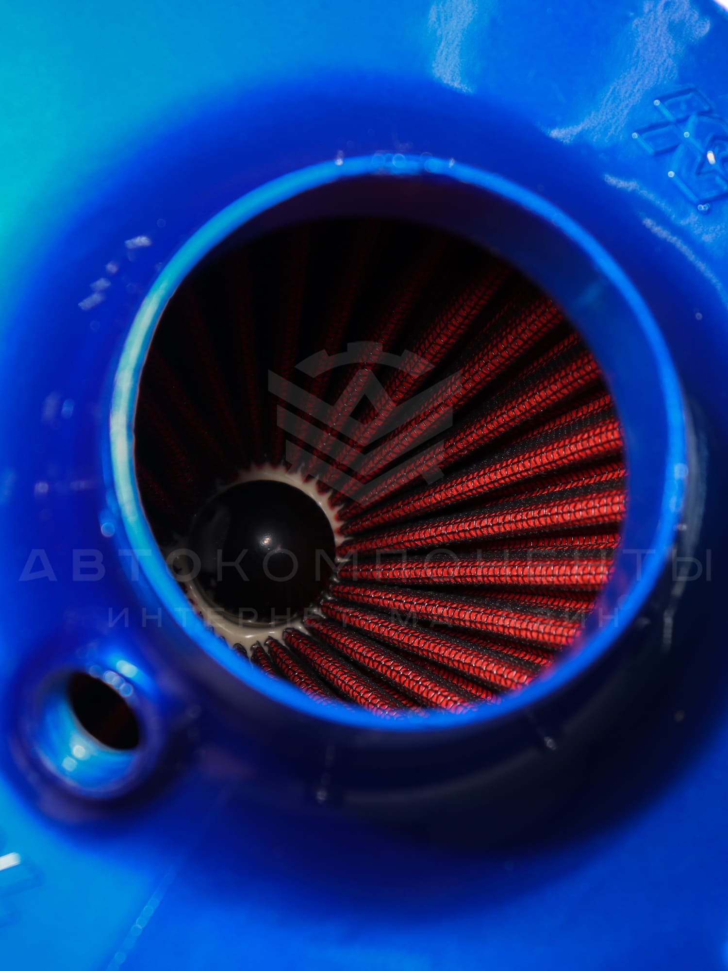 Универсальный холодный впуск K&N Apollo style (синий)