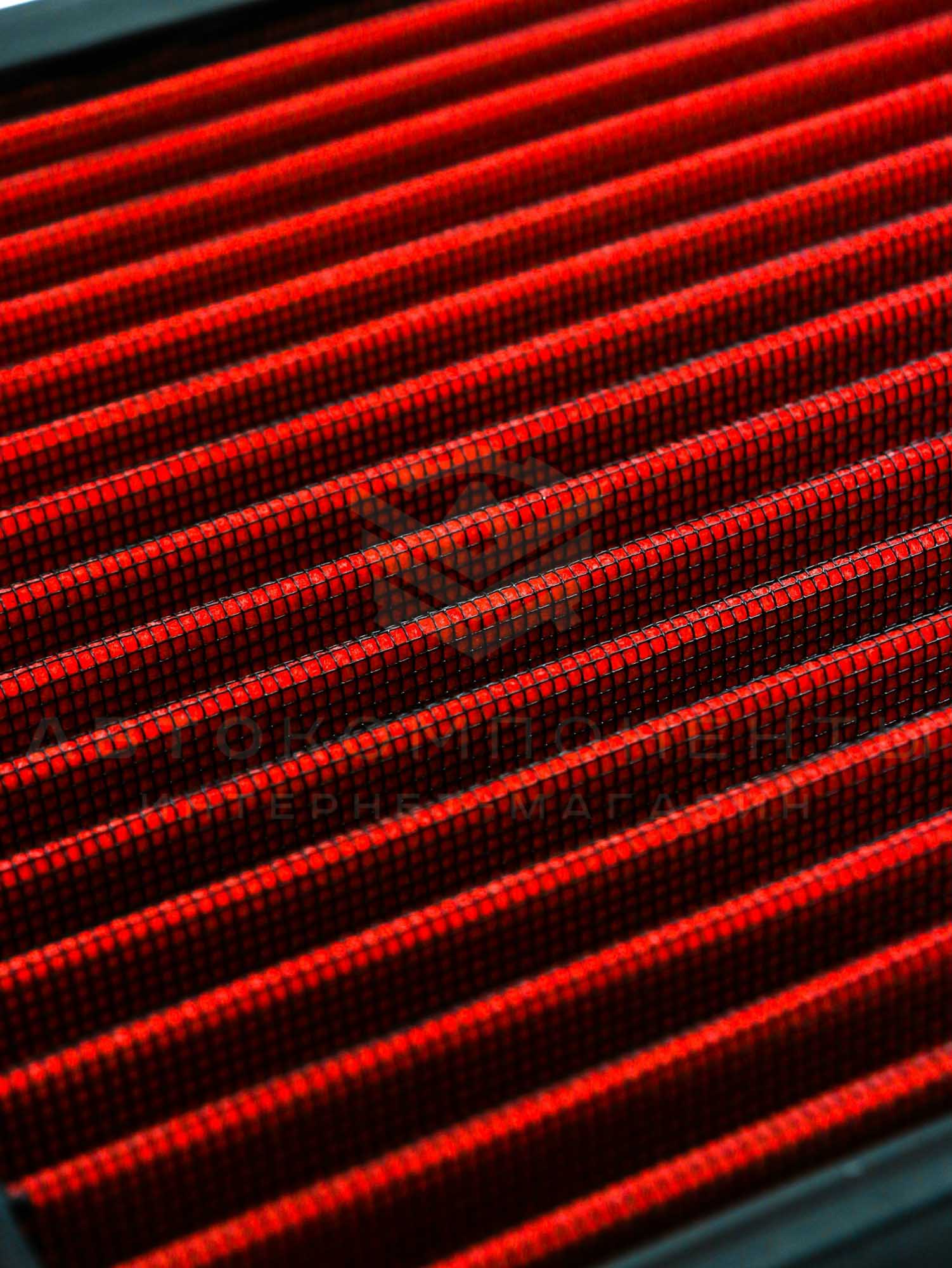 Фильтр нулевого сопротивления (нулевик) в штатный корпус (красный)