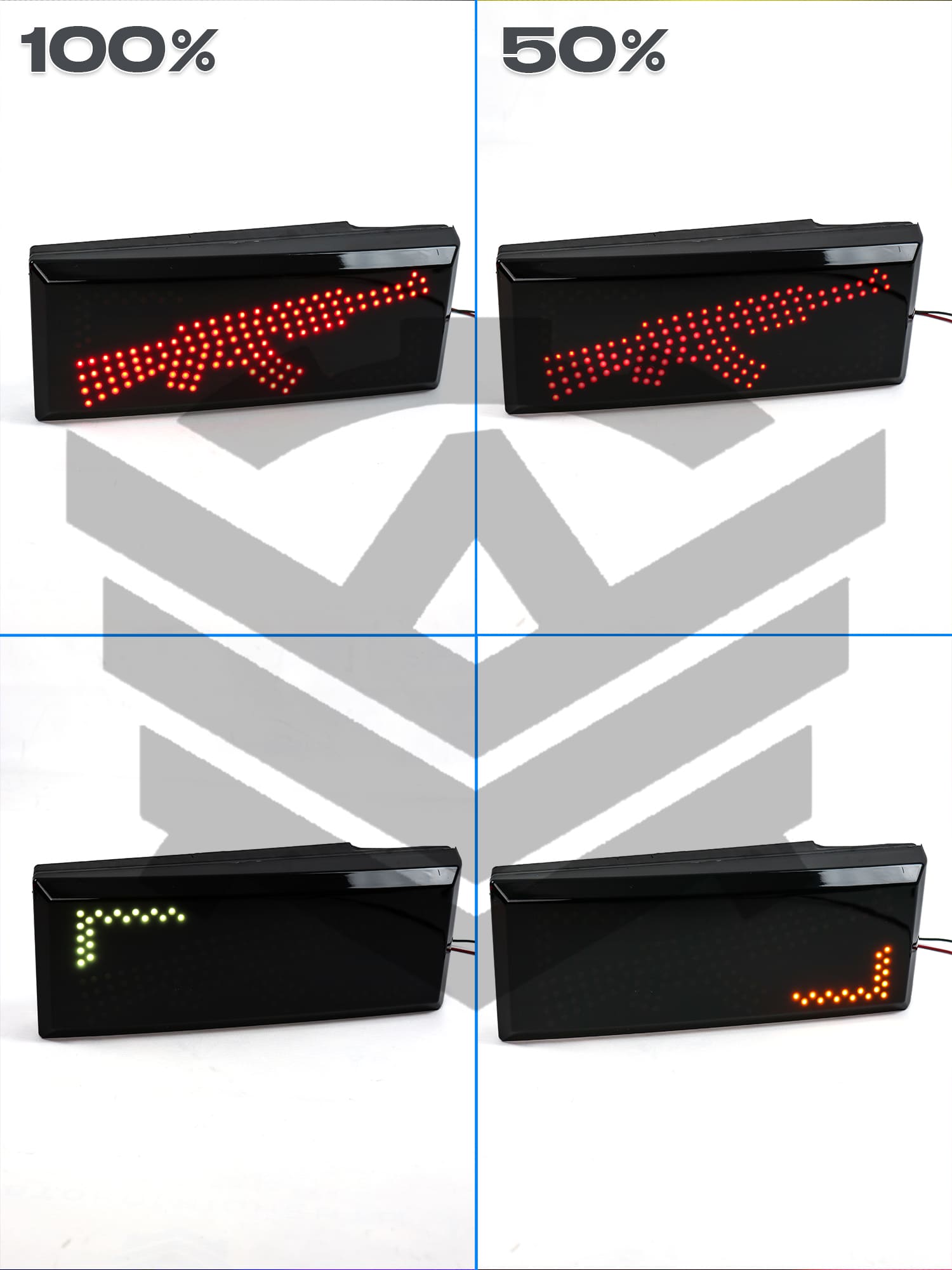 Светодиодные фонари "АК-47" (калаш) ВАЗ 2108-2114 (тонированные)