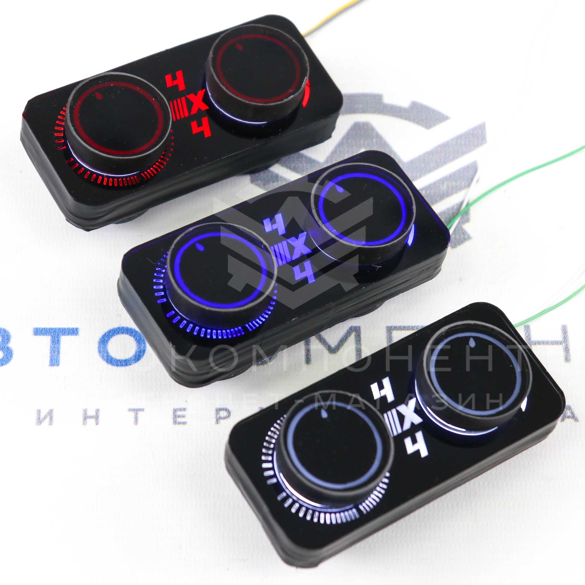 Модуль управления регулировки фар с подсветкой Лада Нива 4х4 (белая)