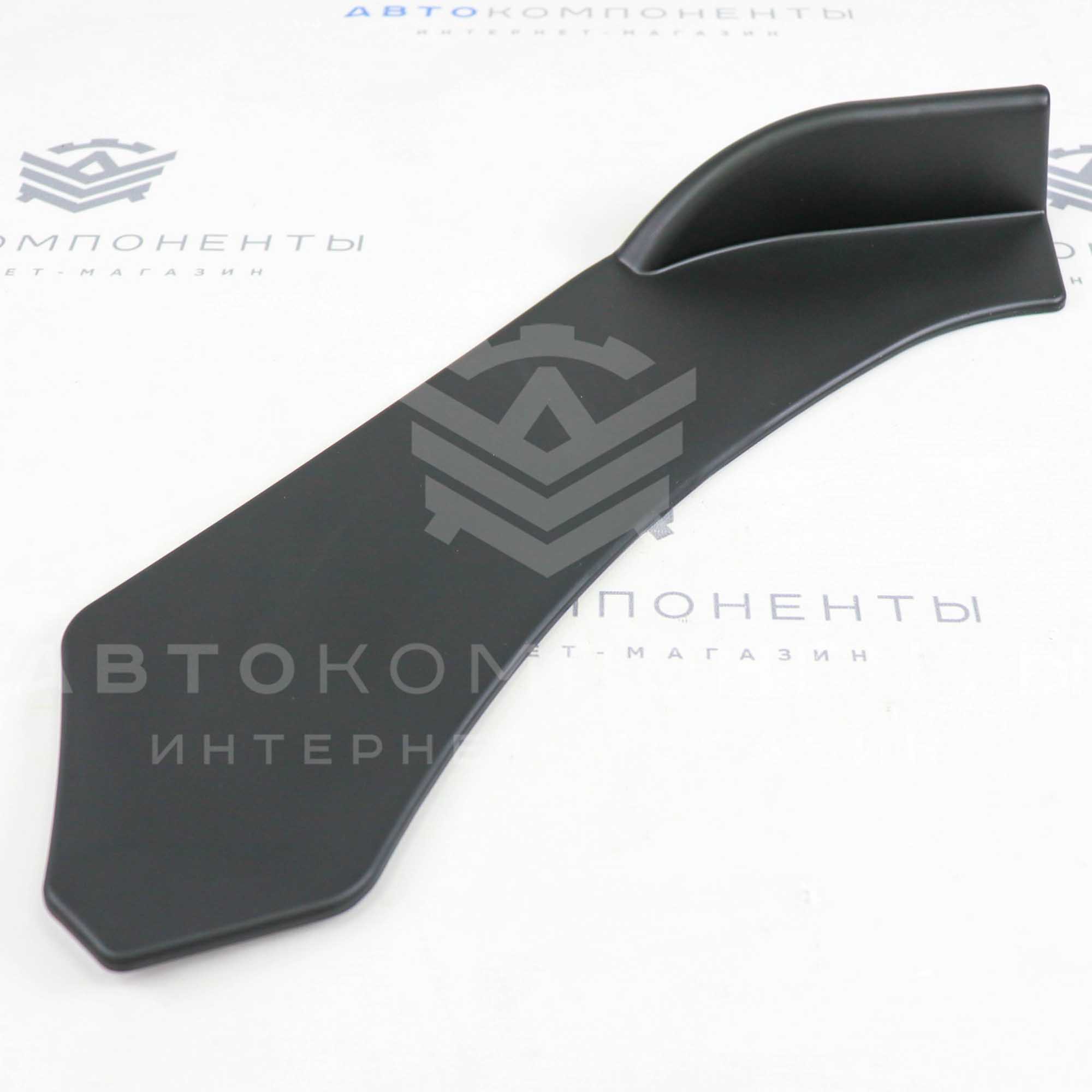 Универсальный сплиттер (губа бампера) "Sal-Man" черный мат ver.1