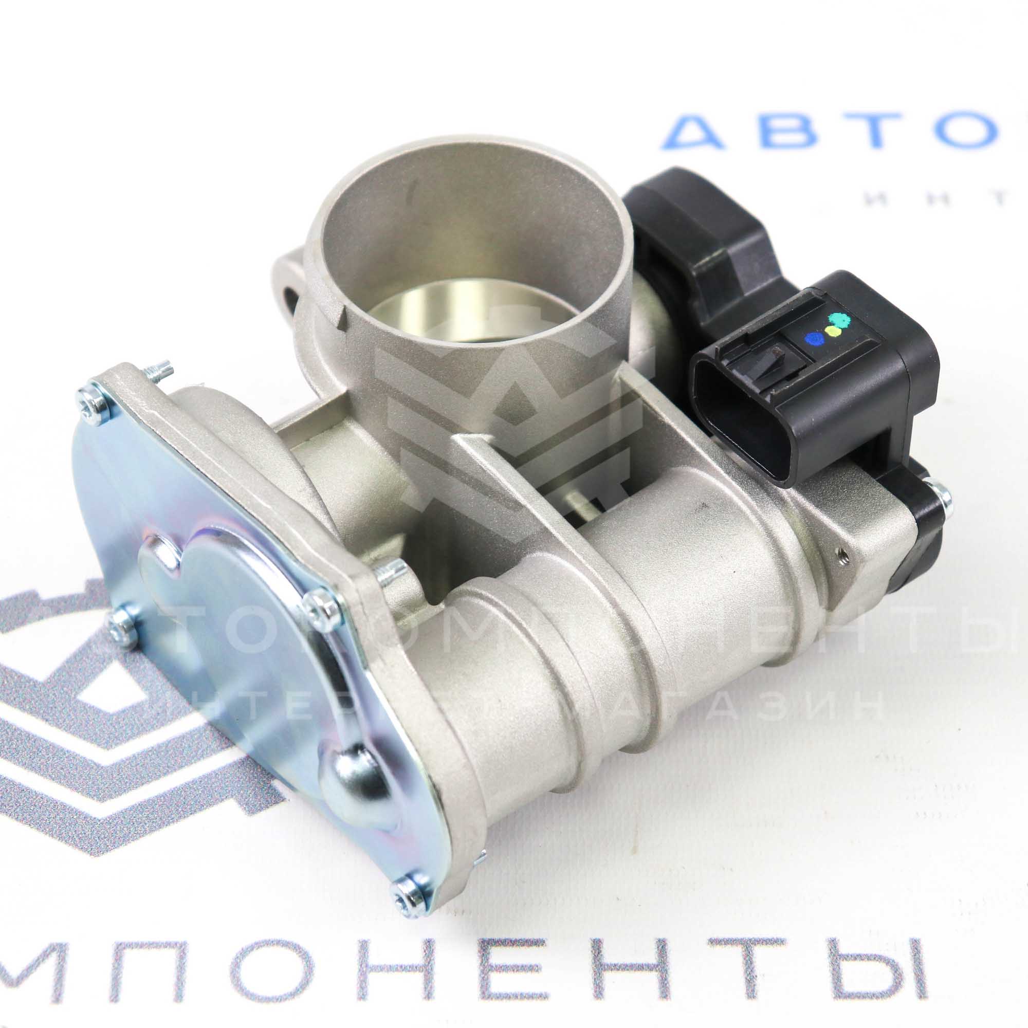 Дроссельная заслонка н/о (в сборе с датчиками) Е-Газ 8V ВАЗ 2113-2115, Калина, Гранта, Приора