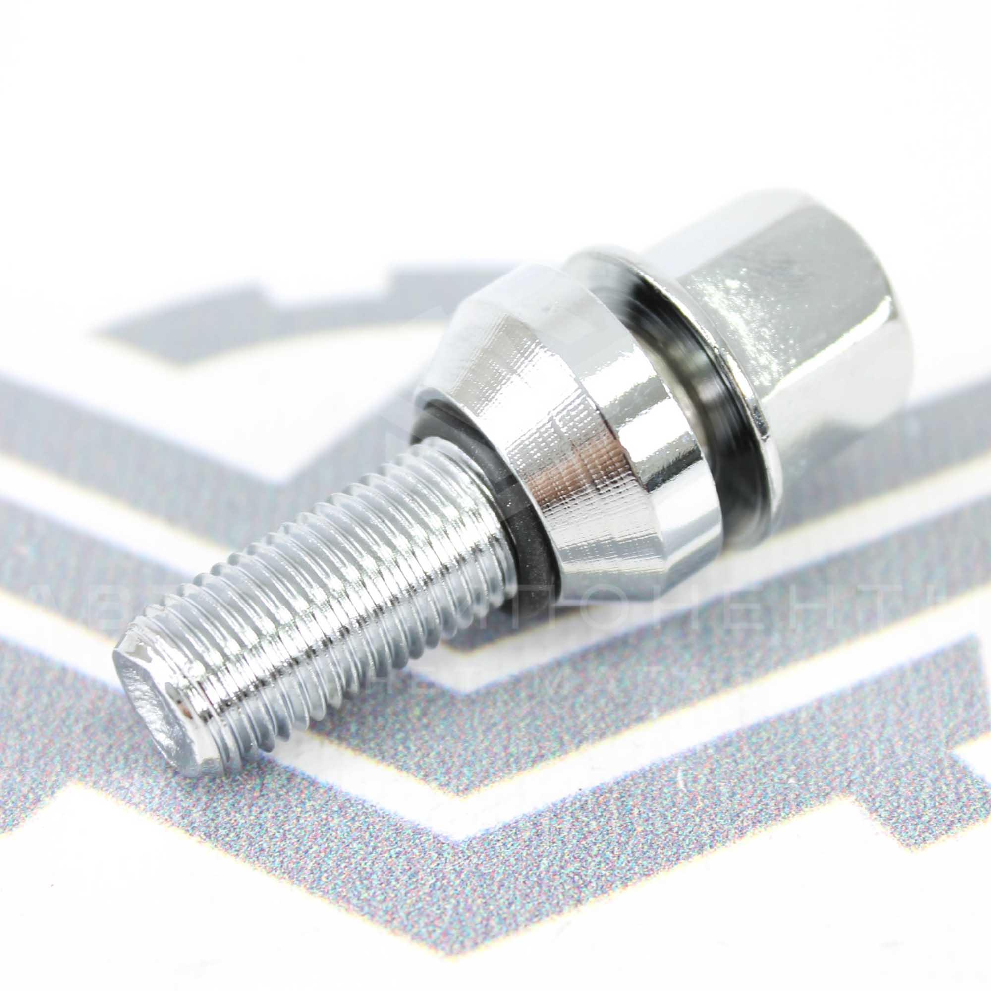 Болты колесные М12*1,25 (57/30, ключ 17, конус PCD, хром) (эксцентрики)