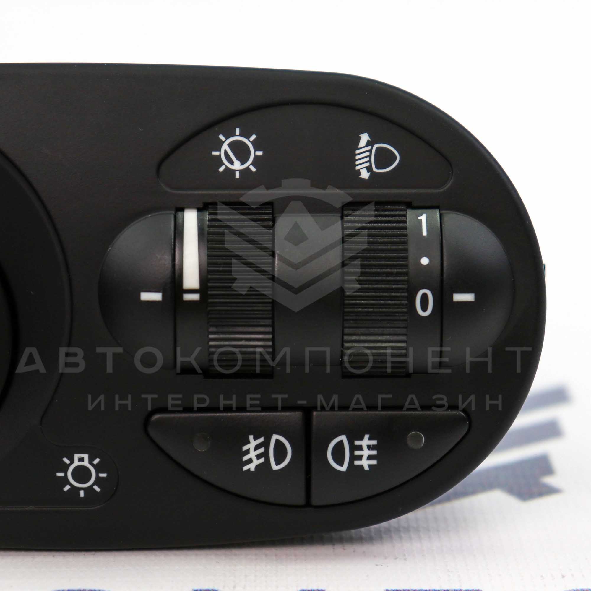 Модуль (блок) управления светом (МУС) с ПТФ Лада Калина (белая подсветка)