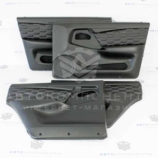 Евро-обшивки (карты дверей) ВАЗ 2114-2115 с вставками "Соты"