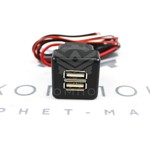 USB-зарядное устройство (на 2 слота) ВАЗ 2110-2112 (вместо заглушки кнопки)