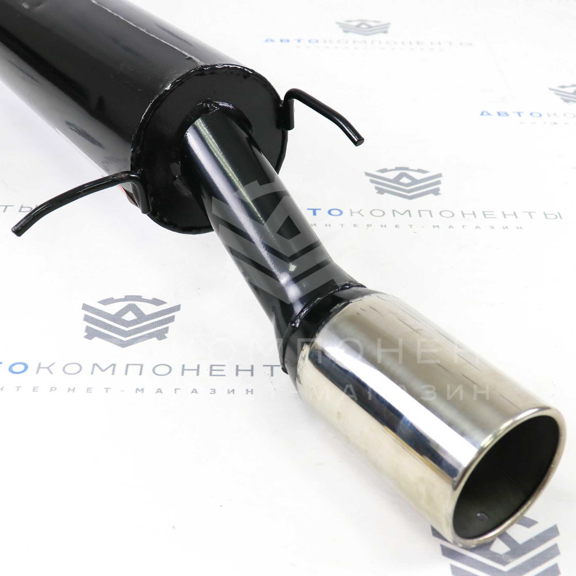 Глушитель "Stinger" основной, прямоточный (с круглой насадкой) ВАЗ 2113, 2114