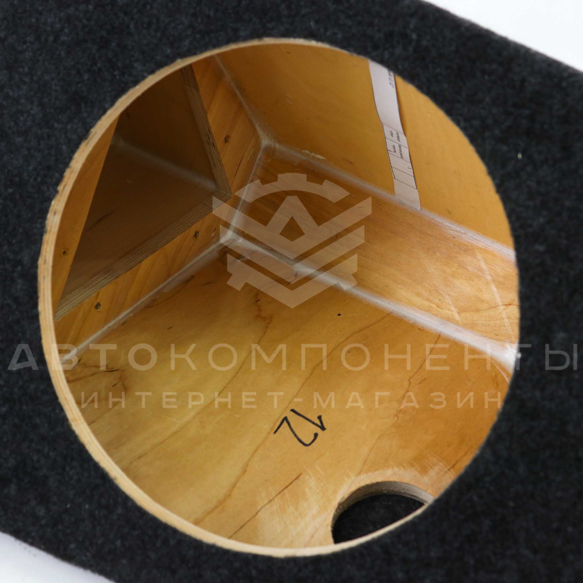 Короб-стелс в заднее крыло под 12' динамик ВАЗ 2112, Лада Приора (хэтчбек)