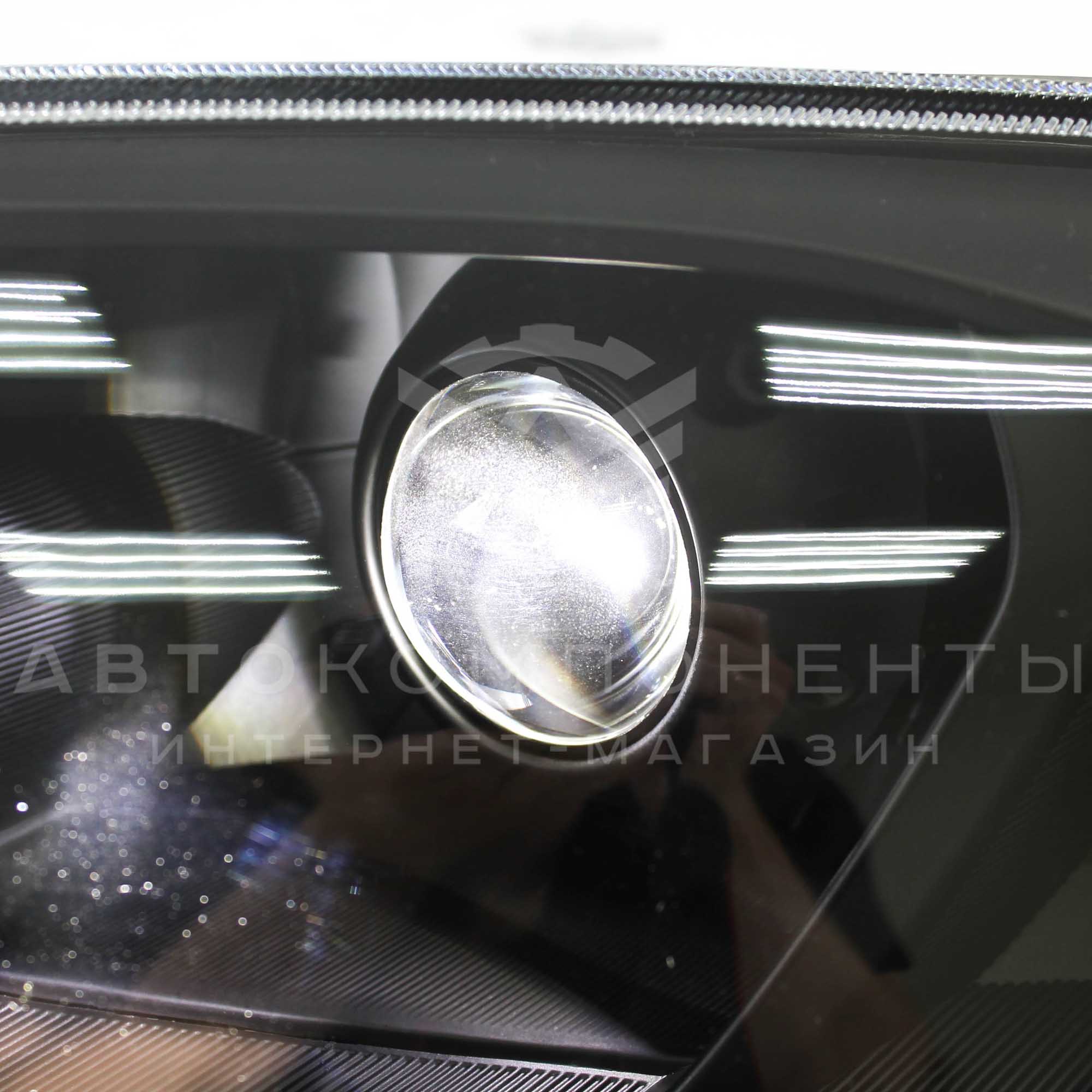 Передние фары Лада Гранта с БИ-линзами (3 дюйма)