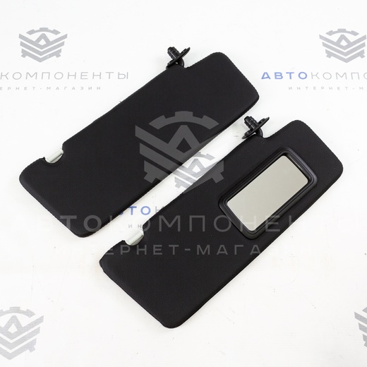 Солнцезащитные козырьки с зеркалом (в коже) Лада Приора