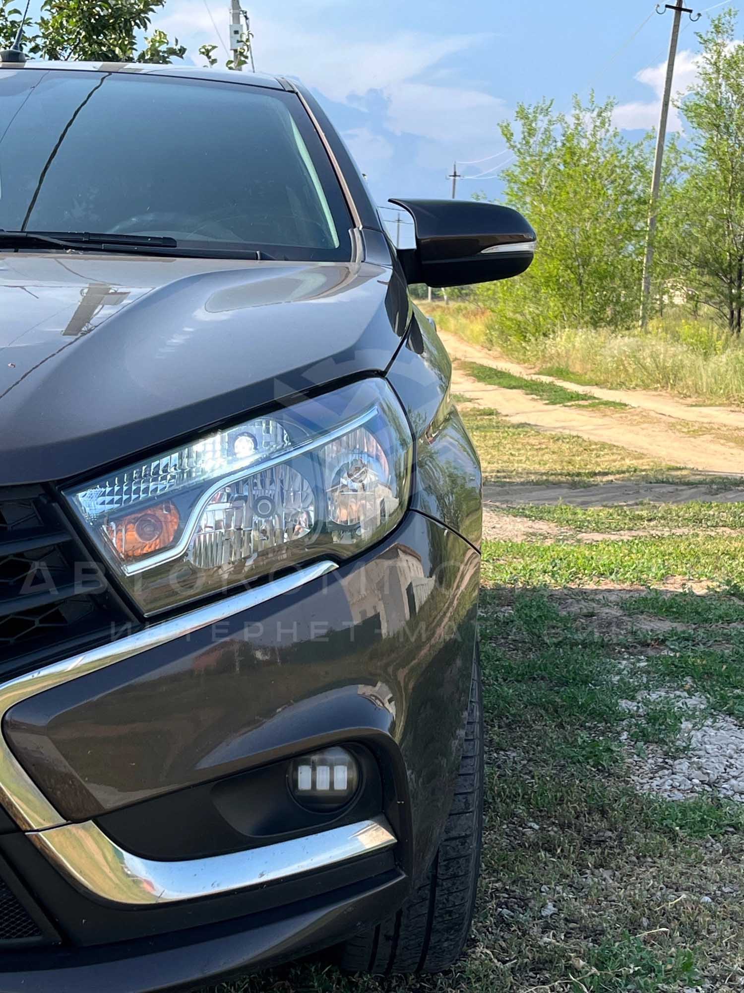 Накладки зеркал Лада Vesta в стиле BMW "М" в цвет кузова