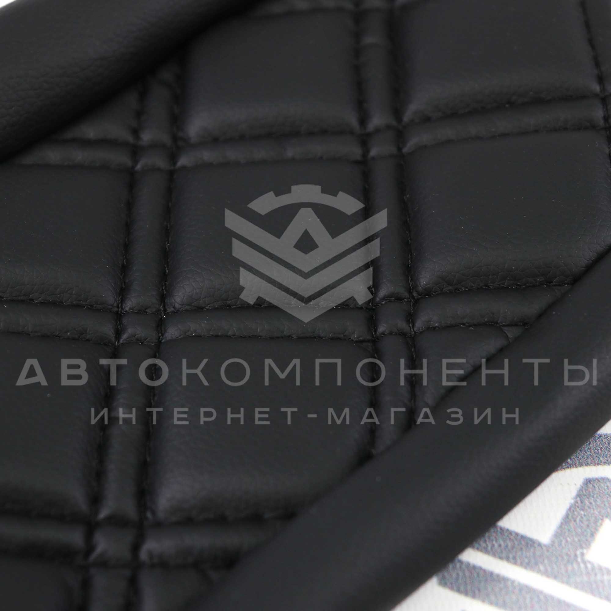 Чехол подлокотника "Аламар" прострочка "Квадрат по диагонали 2 строчки" ВАЗ 2110-2112, Гранта, Калина