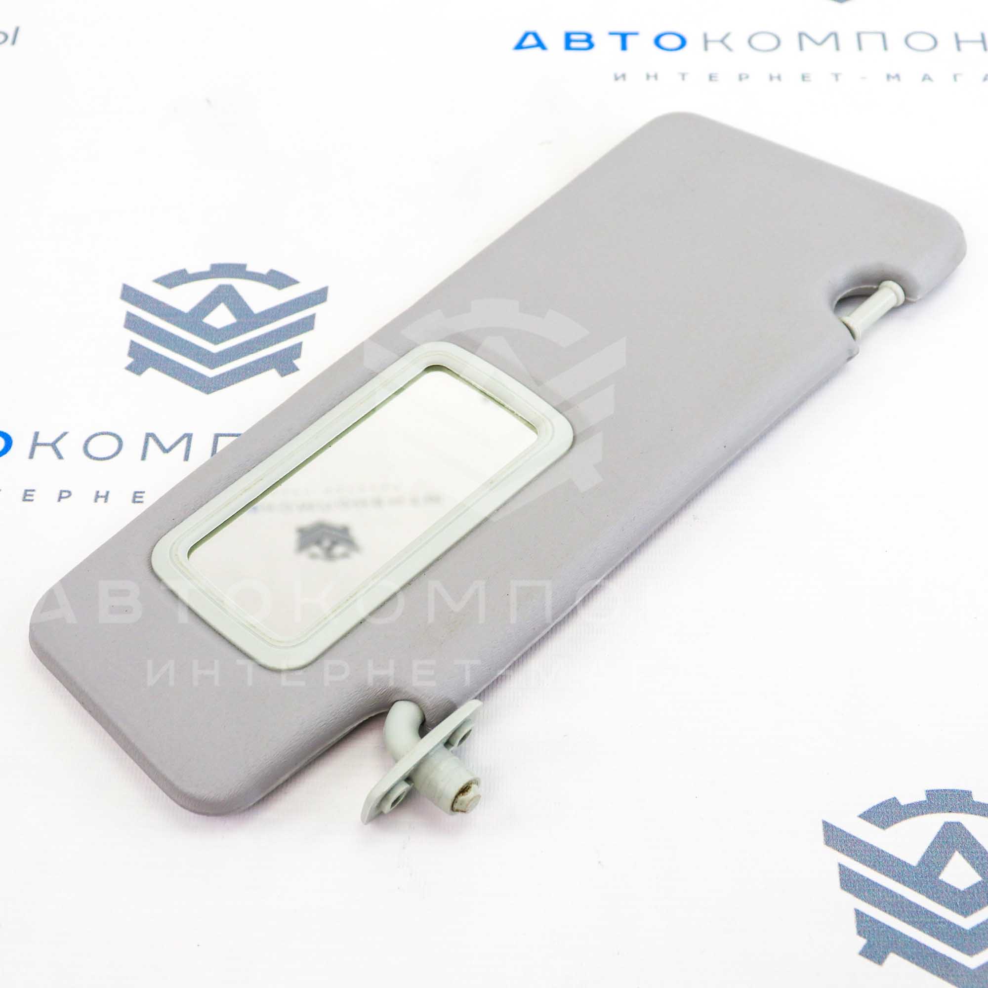 Солнцезащитные козырьки с зеркалом Лада Приора (белые)