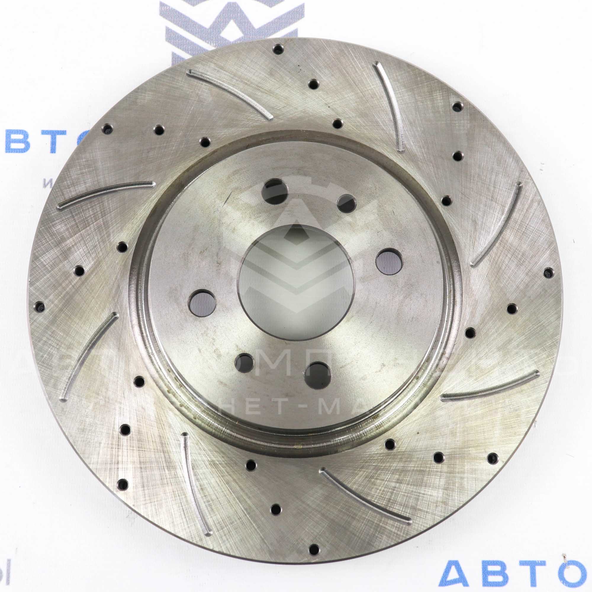 Тормозные диски "АТС" Sport R15 (насечки, перфорация) Лада Калина, Гранта Спорт