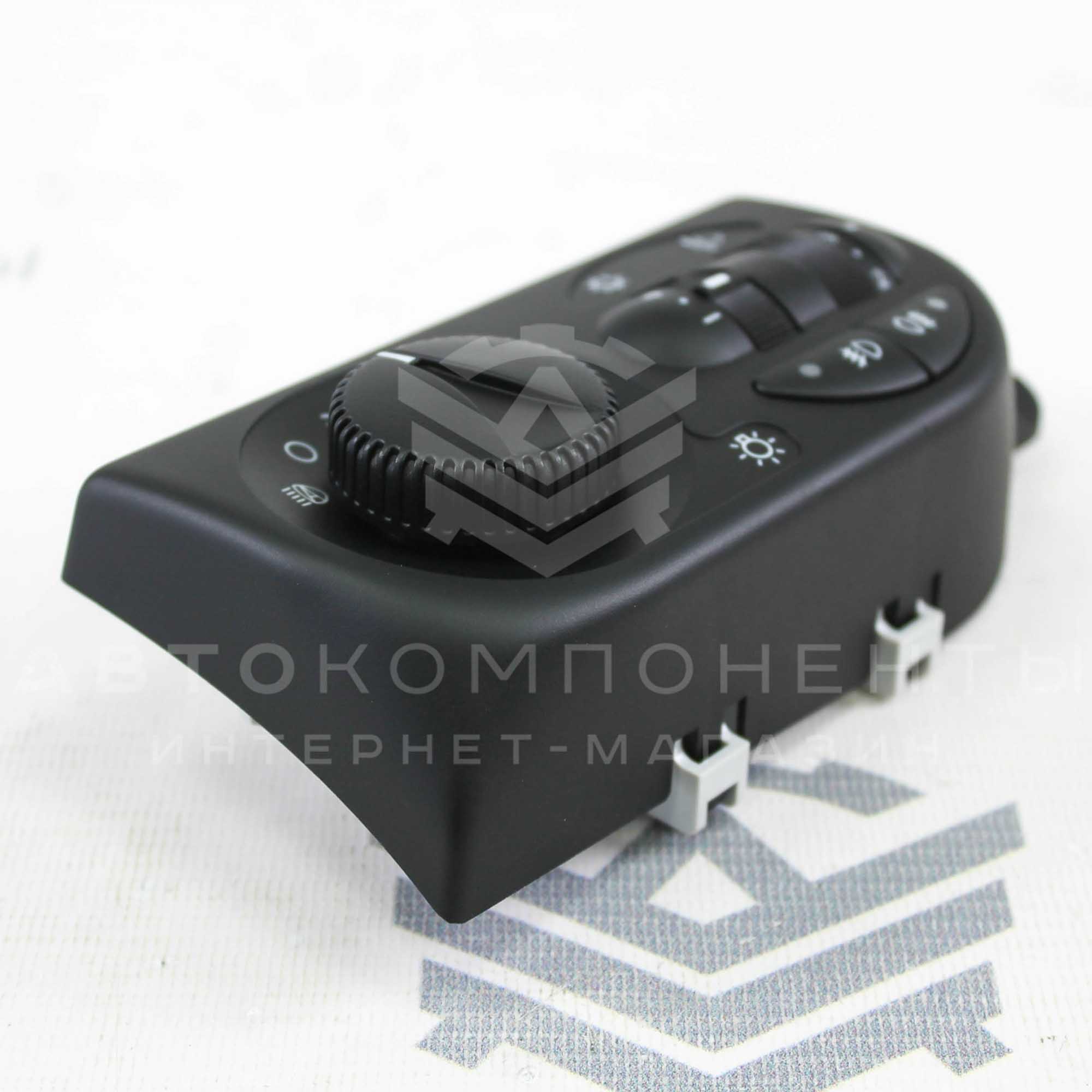 Модуль (блок) управления светом (МУС) с кнопками включения ПТФ Лада Приора 2 (люкс)