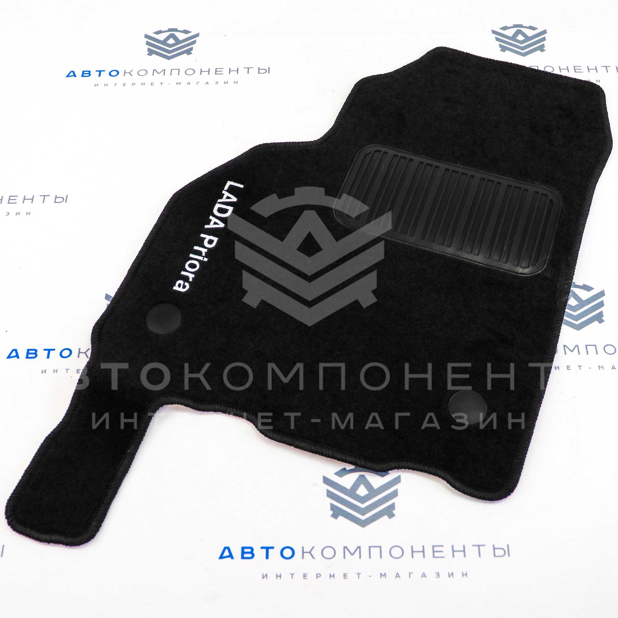 Ворсовые ковры с надписью "Priora" (оригинал) в салон Лада Приора