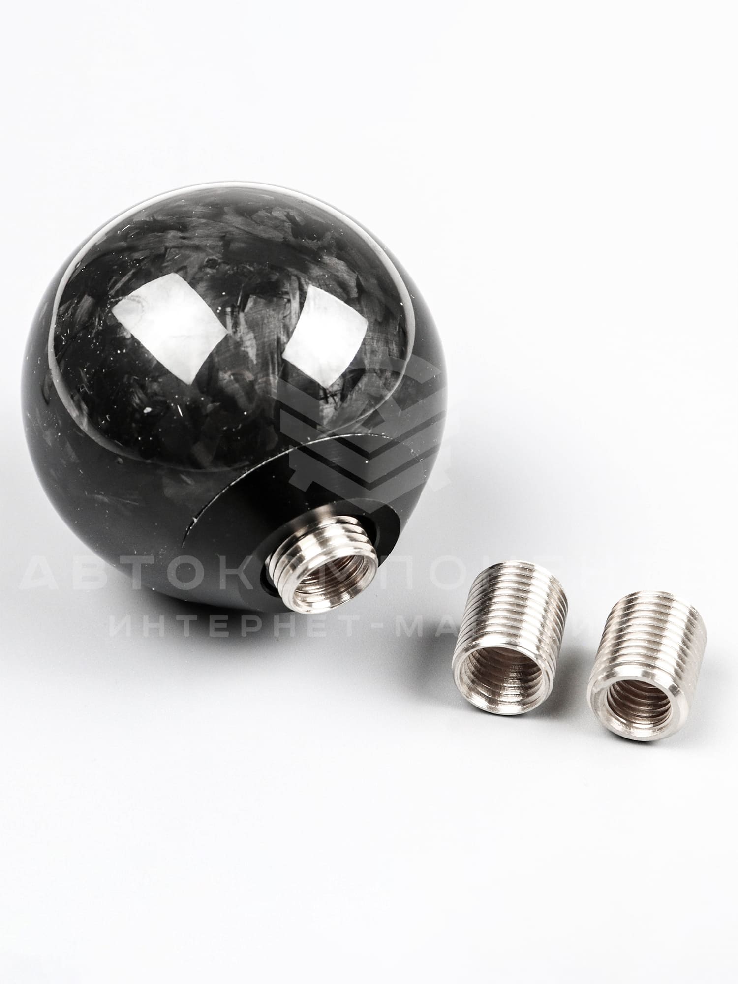 Ручка КПП "Forged Ball" (шар, кованый карбон, универсальная)