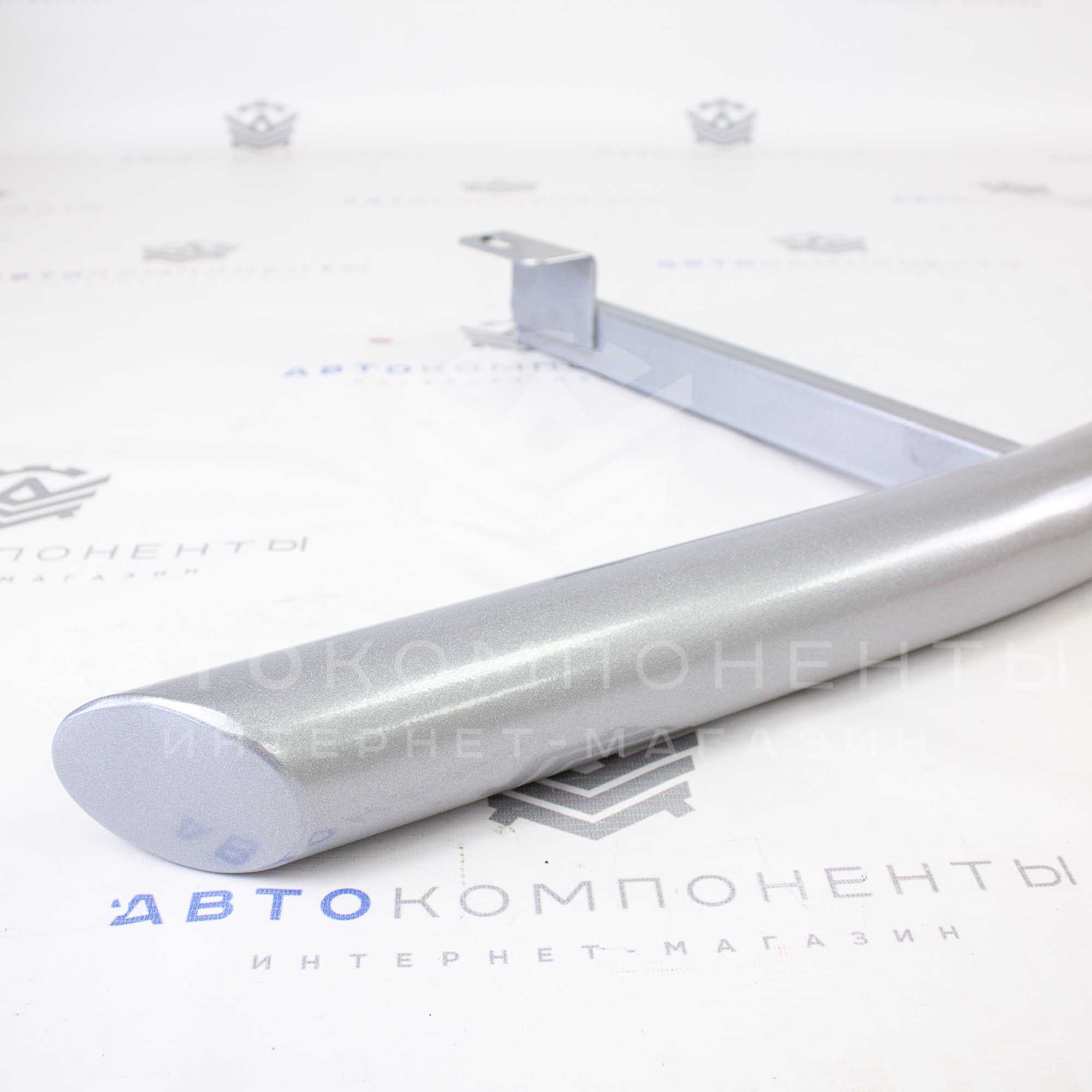 Защита переда (дуга) Лада Нива 4х4 (серебристая)