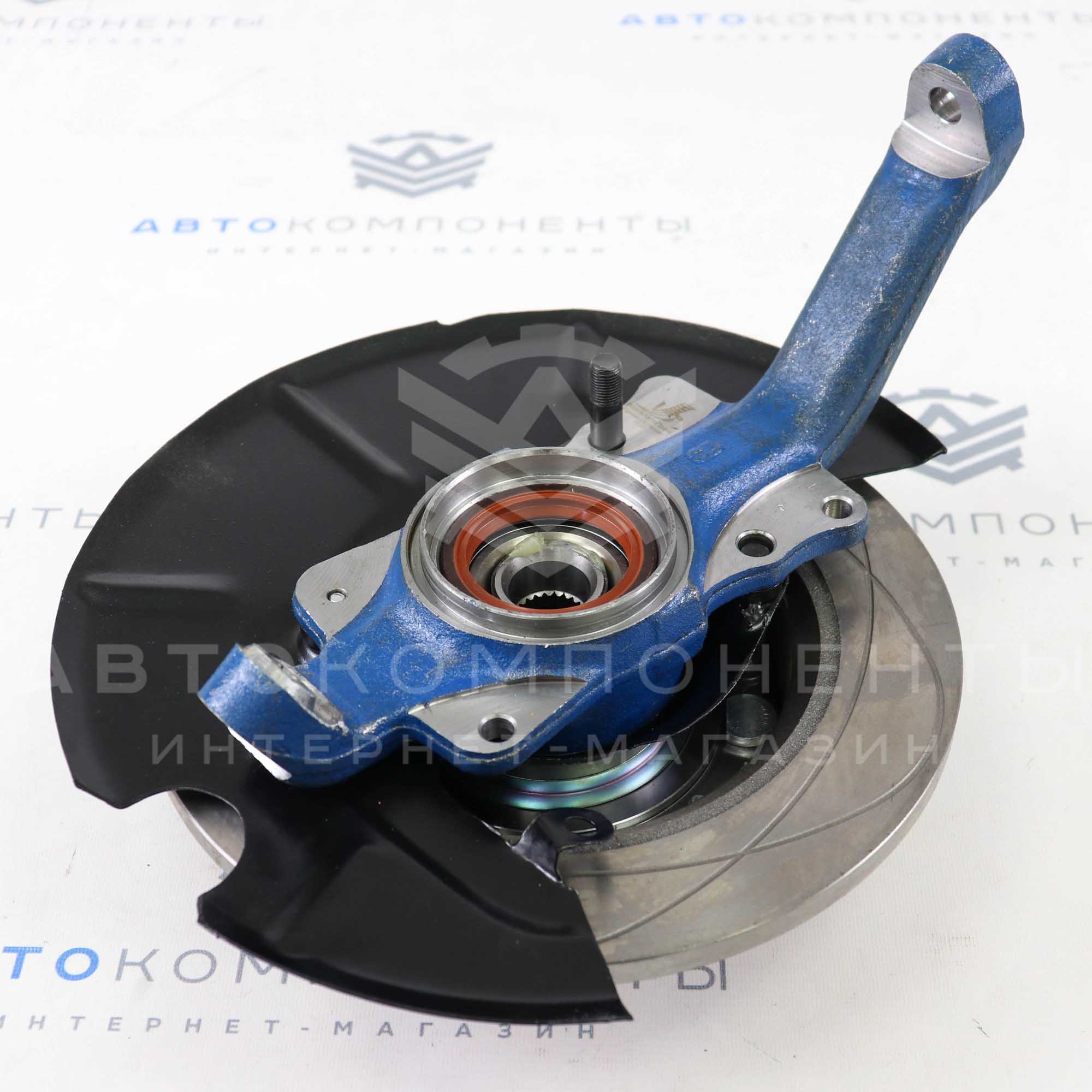 Усиленный ступичный узел (с креплением тормозного диска 21214) в сборе (левый, ABS) Лада Нива 4х4