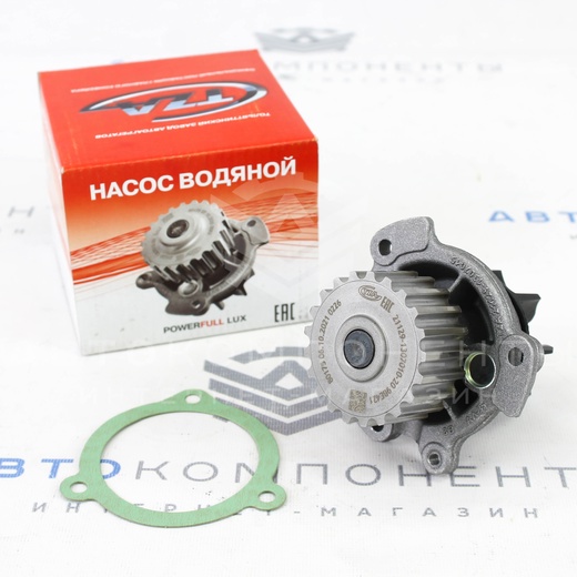 Водяной насос (помпа) "ТЗА" Powerfull Lux Лада Гранта, Гранта FL, Калина, Калина 2 (16v)