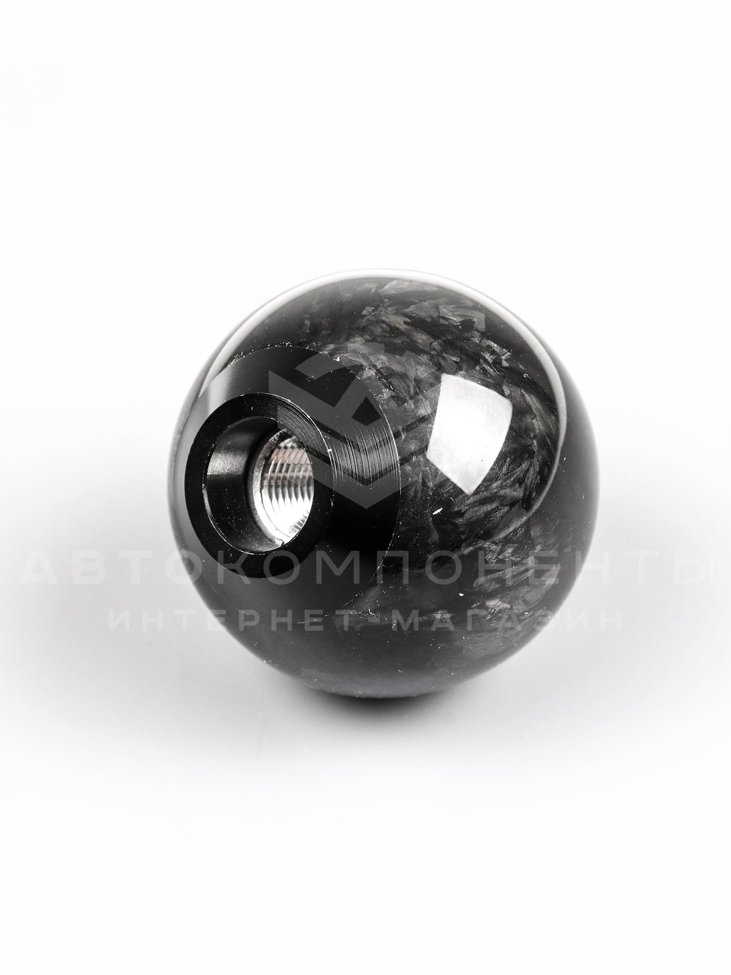 Ручка КПП "Forged Ball" (шар, кованый карбон, универсальная)