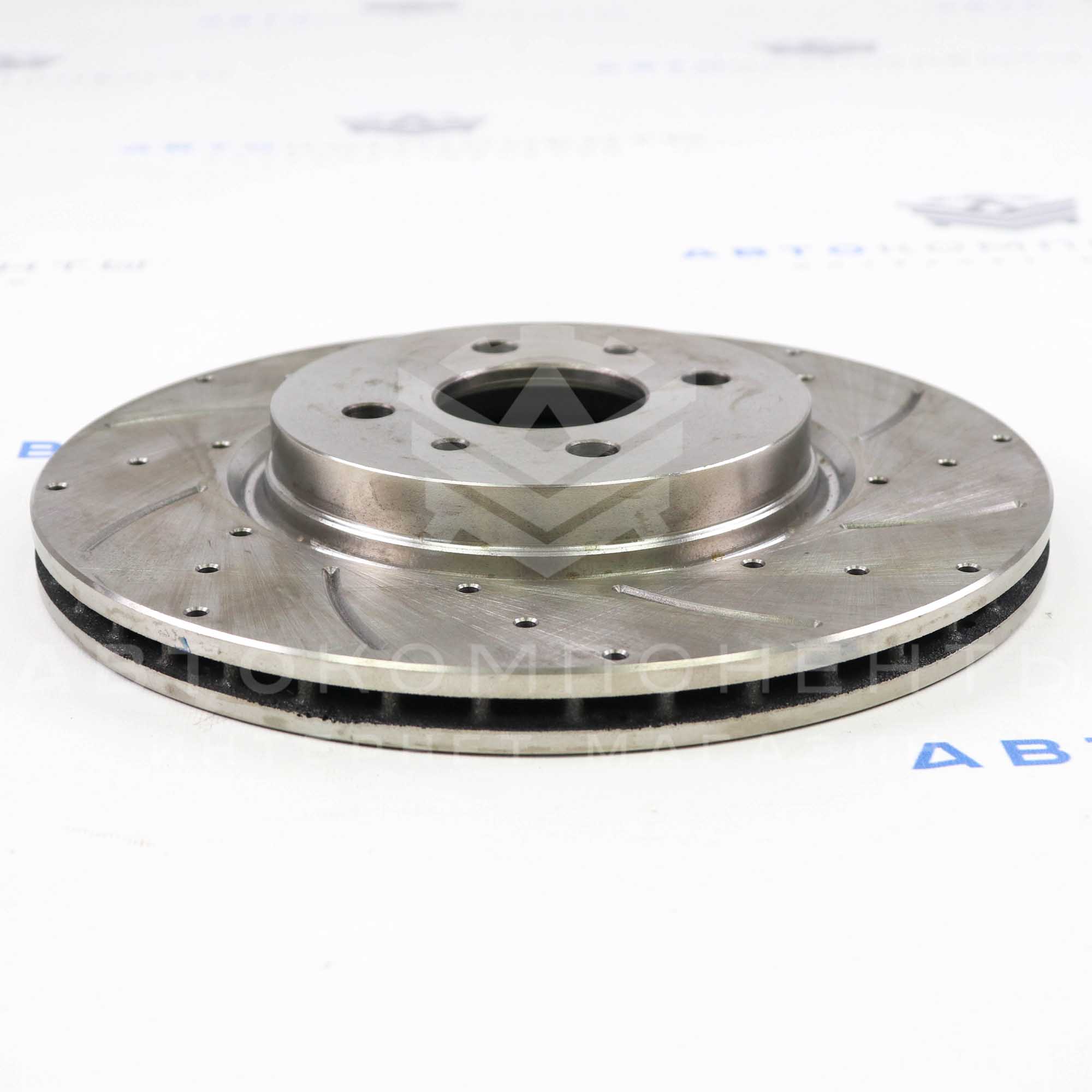 Тормозные диски "АТС" Sport R15 (насечки, перфорация) Лада Калина, Гранта Спорт