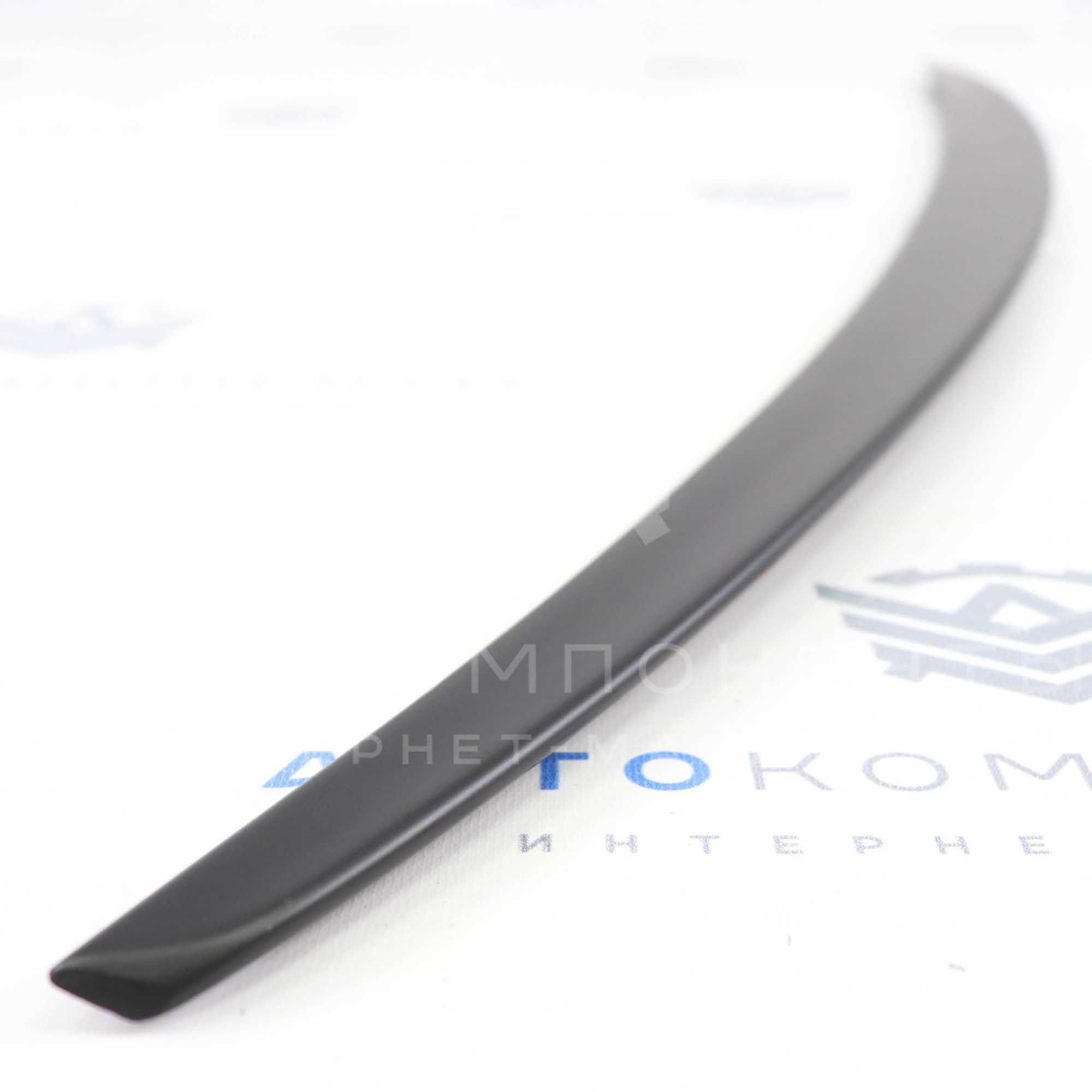 Лип-спойлер узкий (черный мат) Лада Гранта (седан)