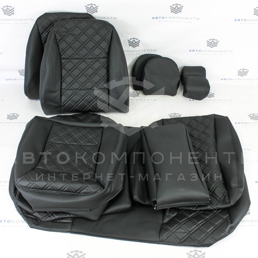 Обивки сидений ВАЗ 2108-21099 / 2113-2115 / Лада Нива 2131 с прострочкой "Квадрат по диагонали 2 строчки"