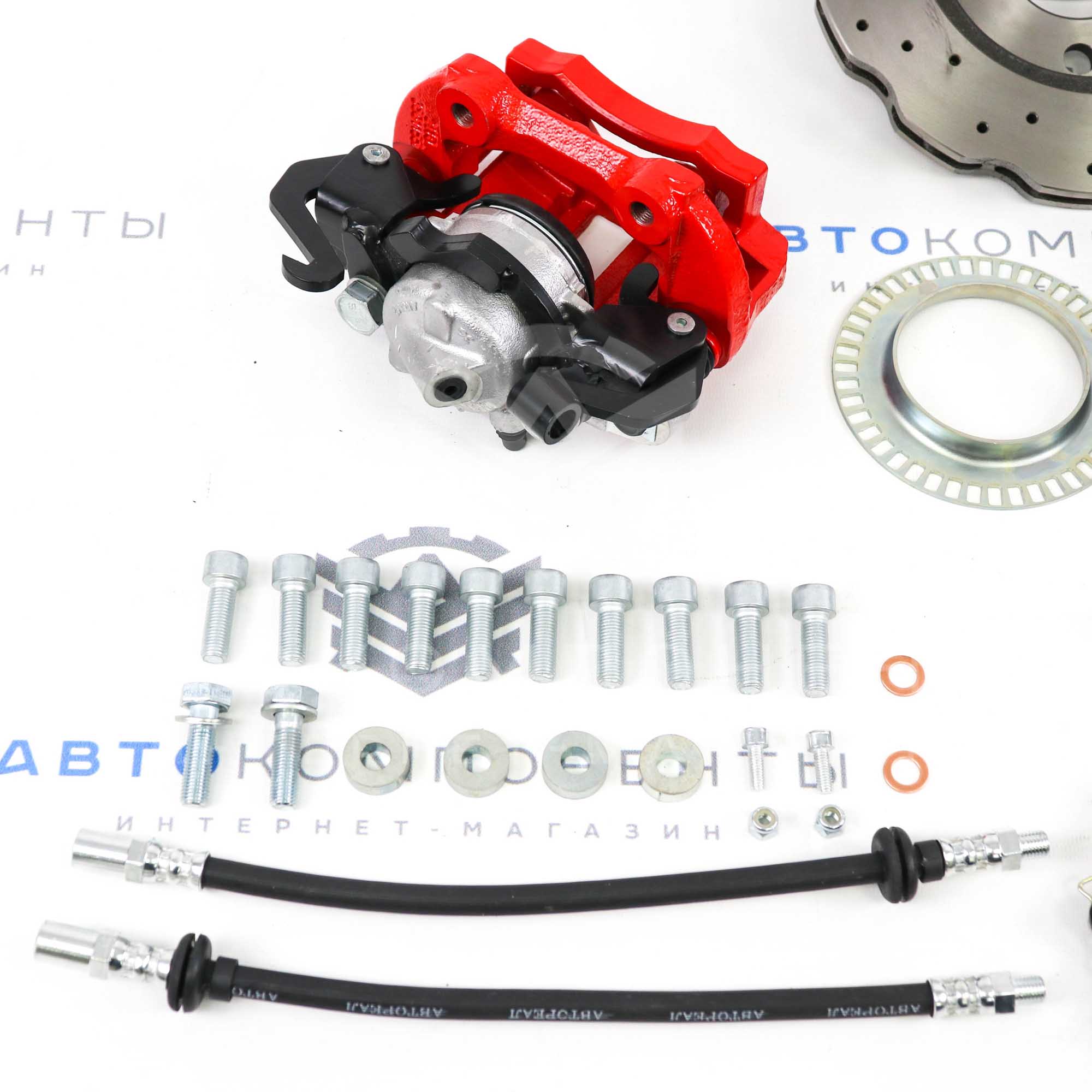 Задние дисковые тормоза (ЗДТ) "AUDI RS6" R13 (вентилируемые, с перфорацией, с АБС)