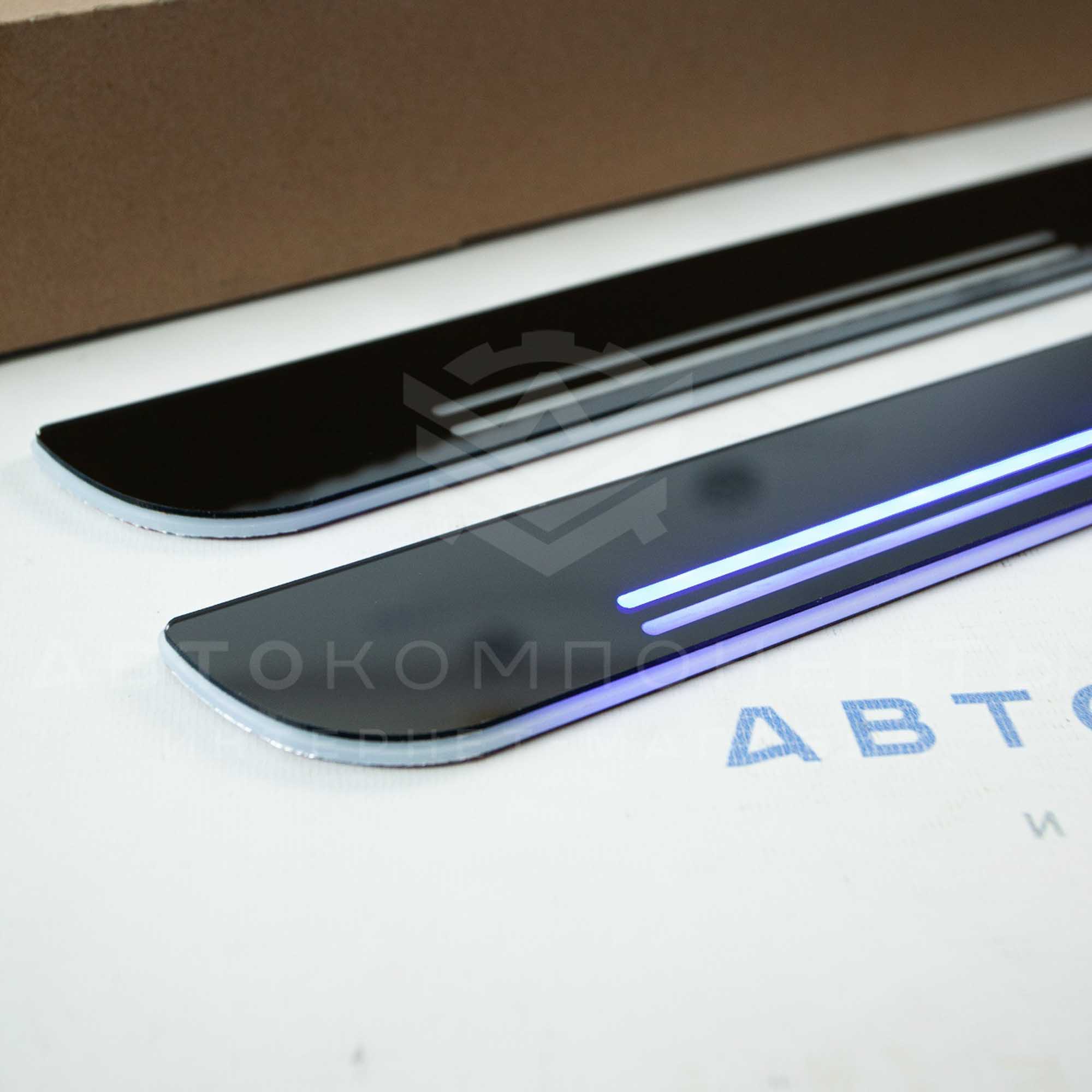 Светодиодные накладки на пороги (пластиковые) URBAN (2шт)