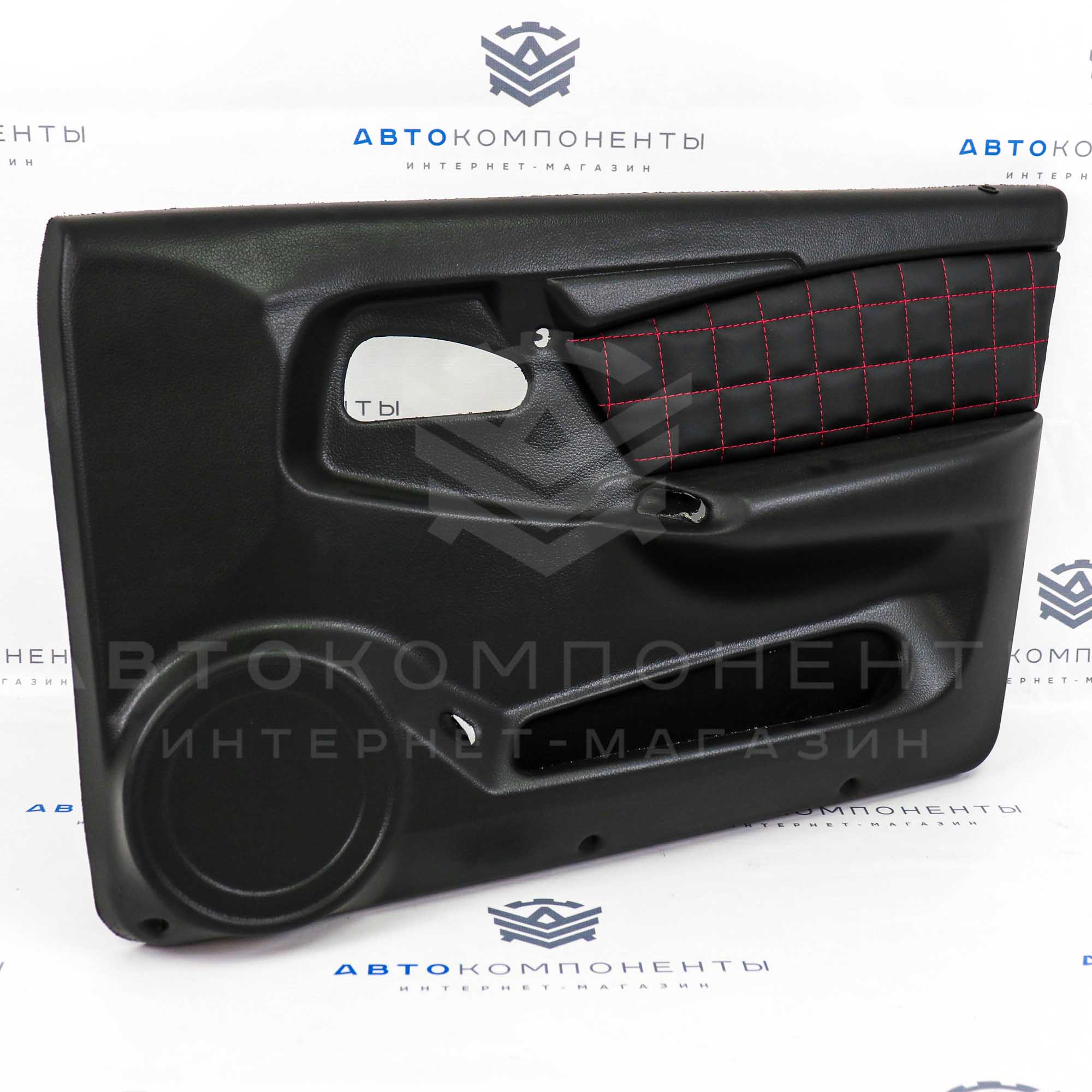 Евро-обшивки (карты дверей) ВАЗ 2114-2115 с вставками "Квадрат прямой"