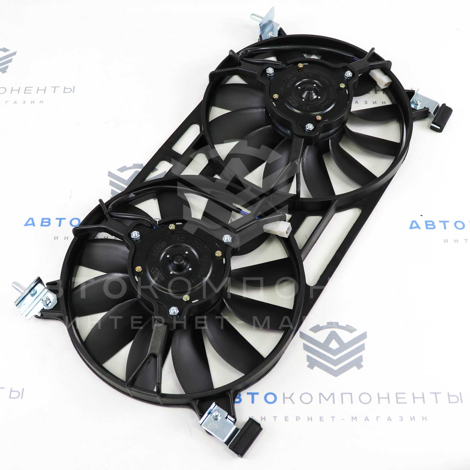 Электровентилятор (в сборе) с кожухом Лада Нива 4х4