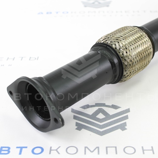 Резонатор (с гофрой) под выпускной коллектор STT ВАЗ 2110-2112 (крепления н/о)