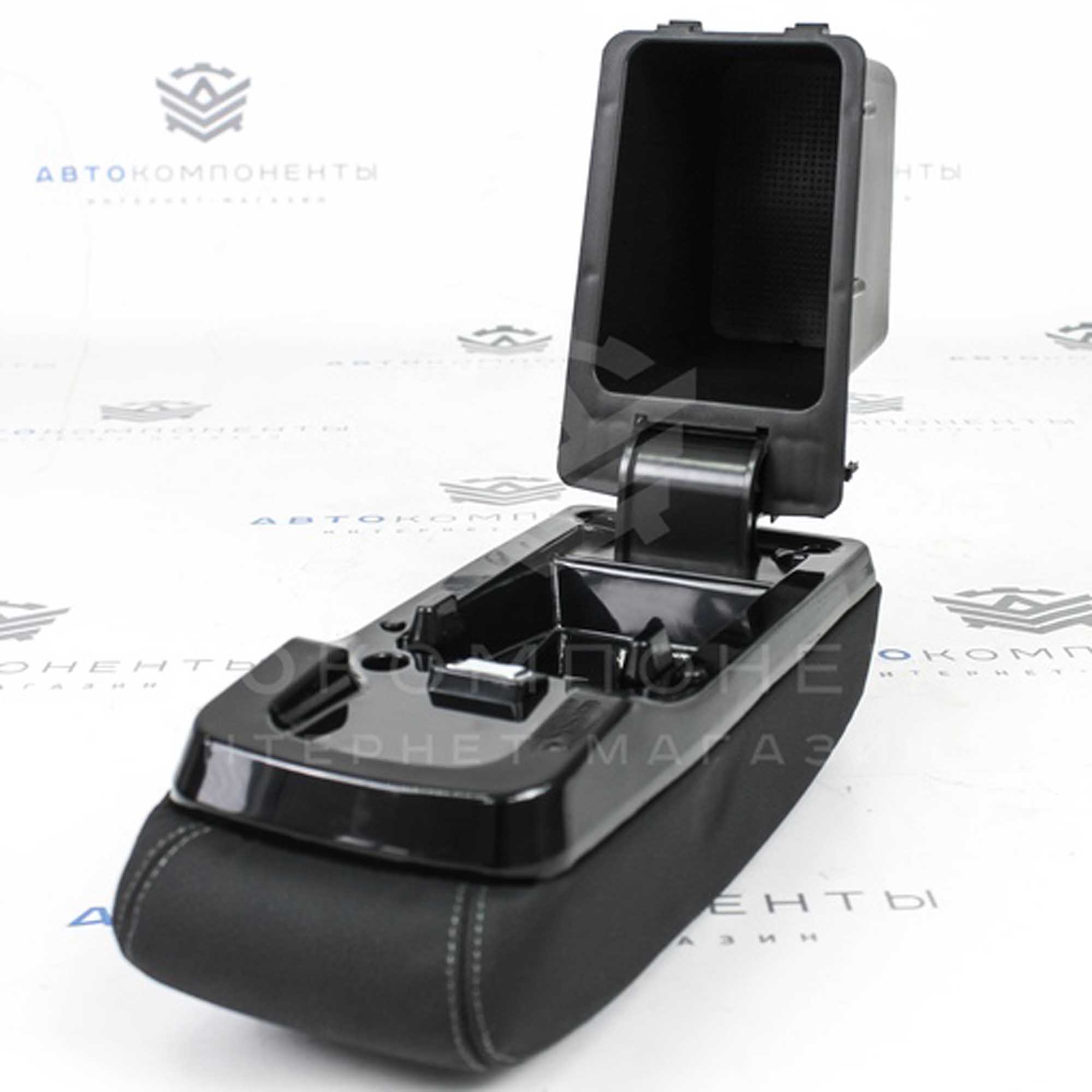 Подлокотник "Sal-Man" (в коже) Лада Vesta (серая нить)