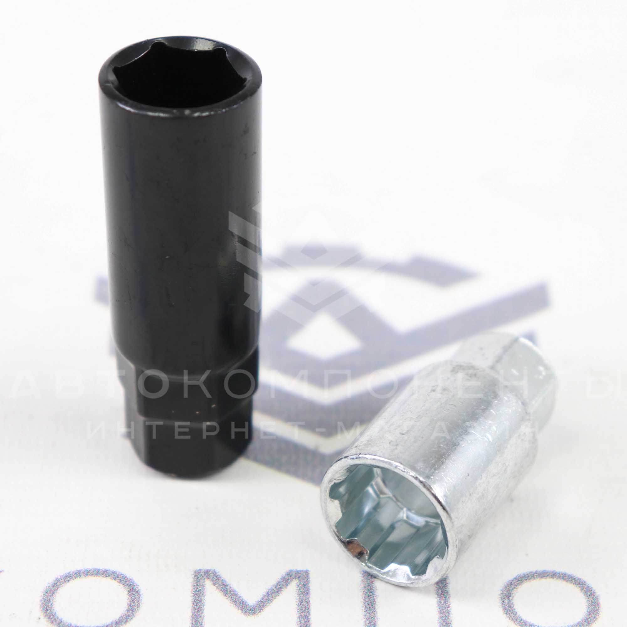 Спортивные колесные гайки-секретки "RAYS" сталь (черные)