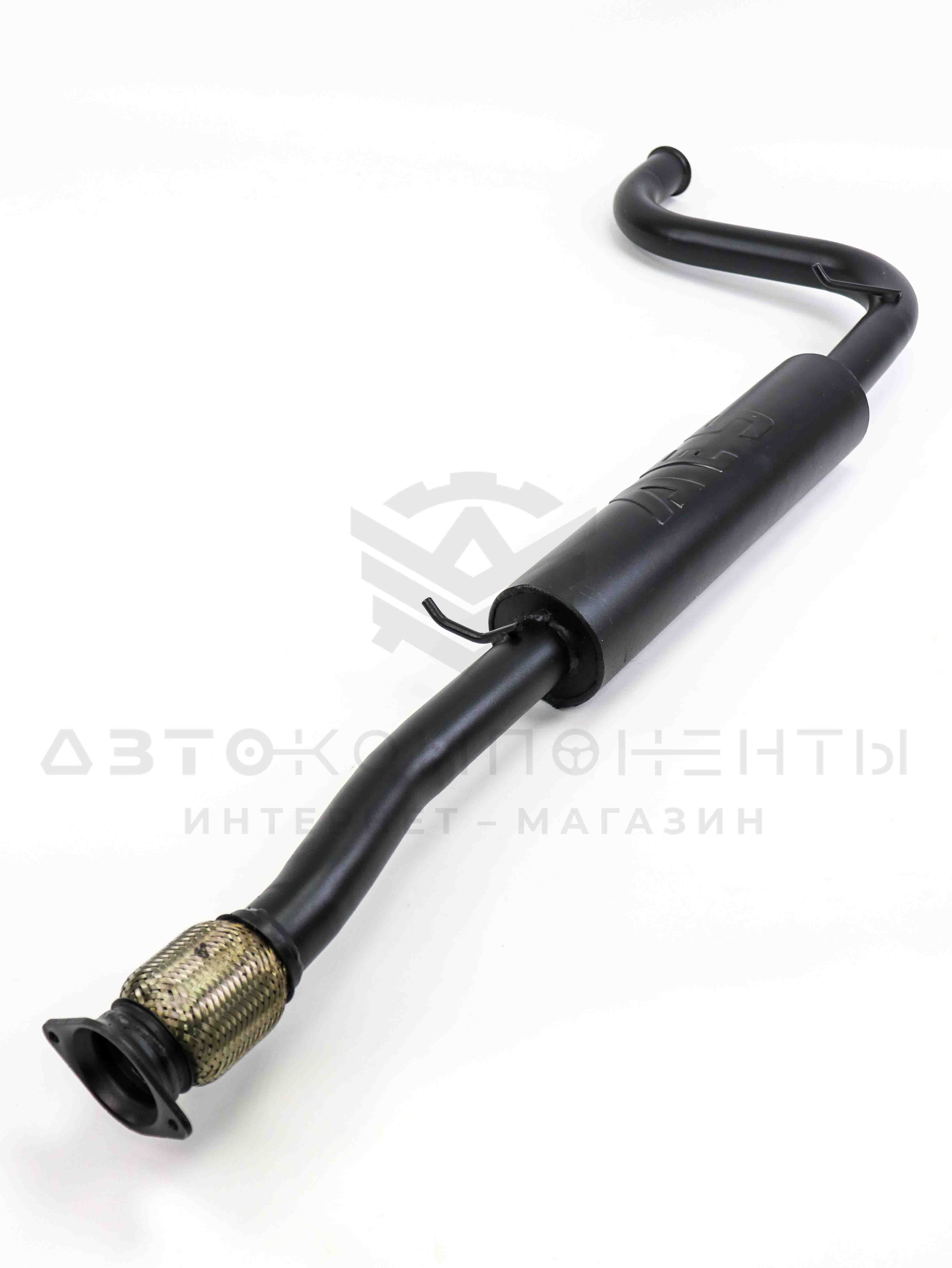 Выпускной комплект "AES" 16V на ушастом фланце с глушителем (No Sound) Приора (седан, универсал)