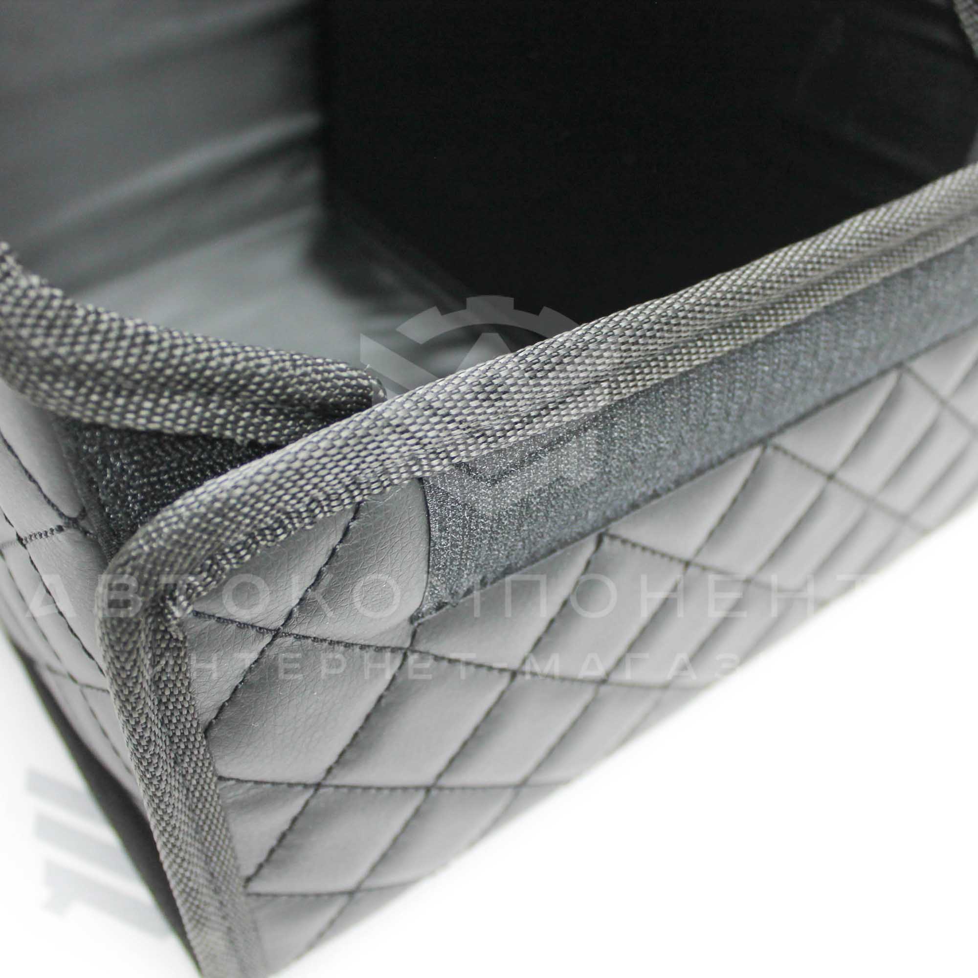 Кожаный органайзер в багажник "Квадрат по диагонали"