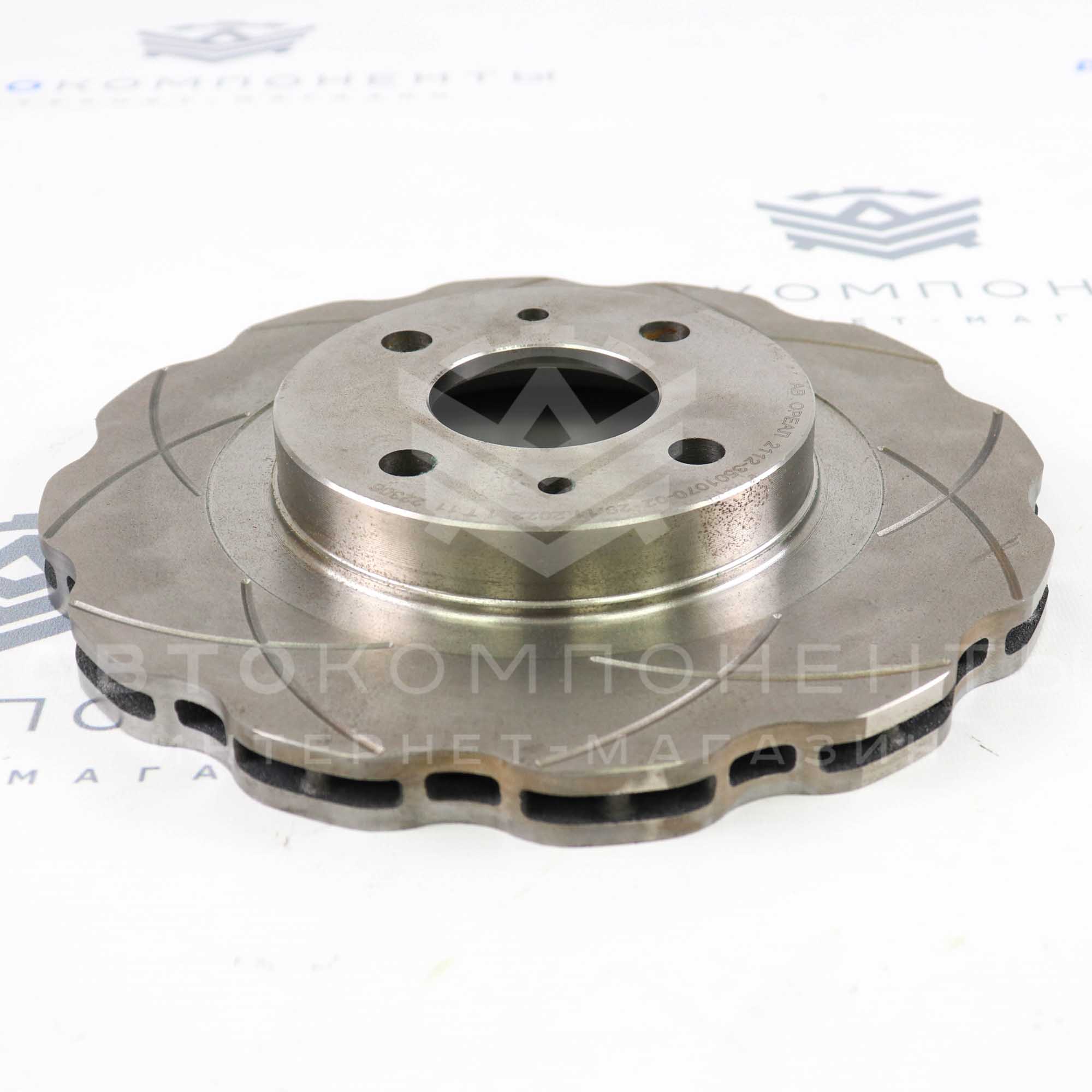 Тормозные диски "Audi RS6" с насечками (аналог) ВАЗ 2110-2112, Гранта, Калина, Приора