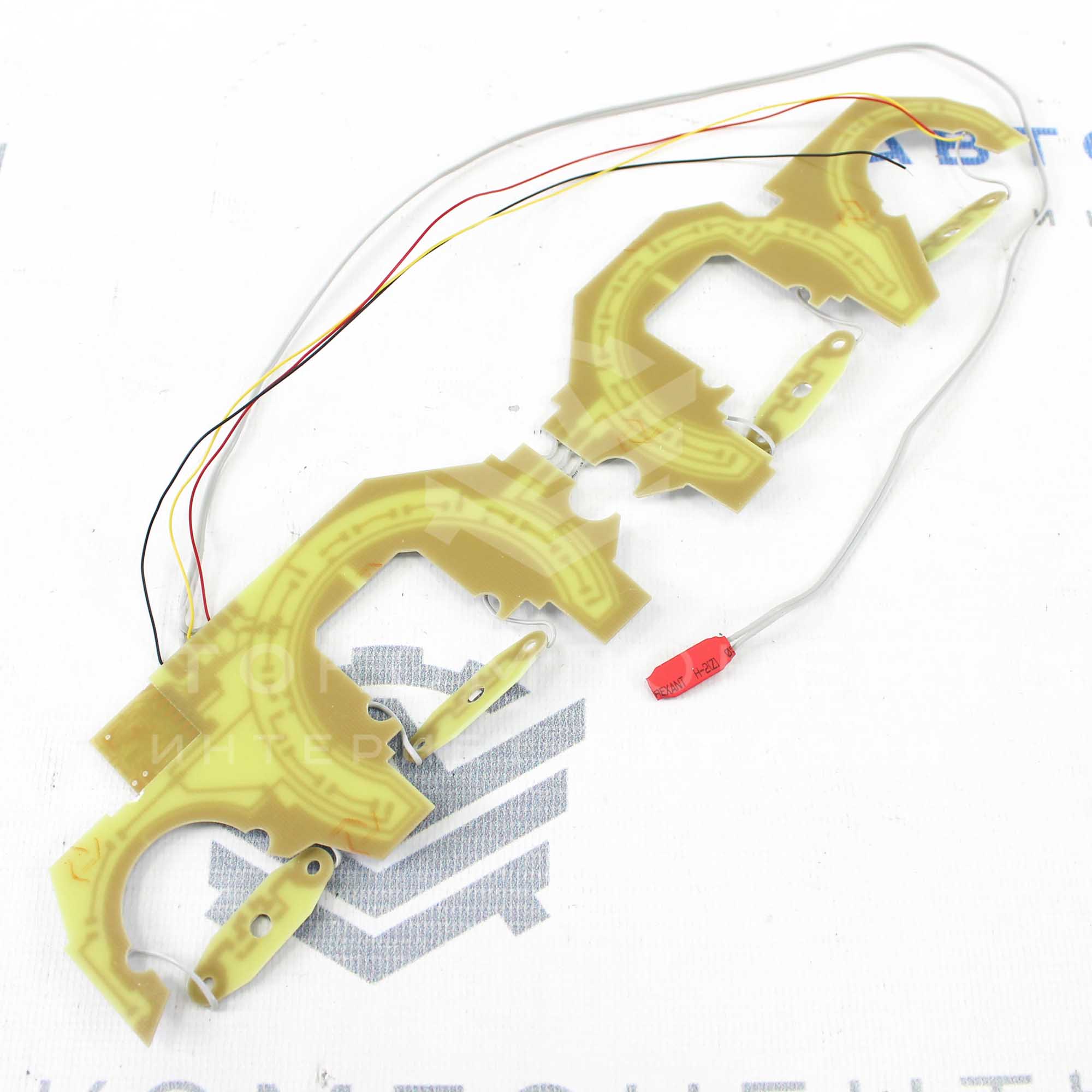 Светодиодная пересвеченная (красно-белая) плата VDO с/о (плавный розжиг) ВАЗ 2110-2112, 2113-2115, Шевроле Нива