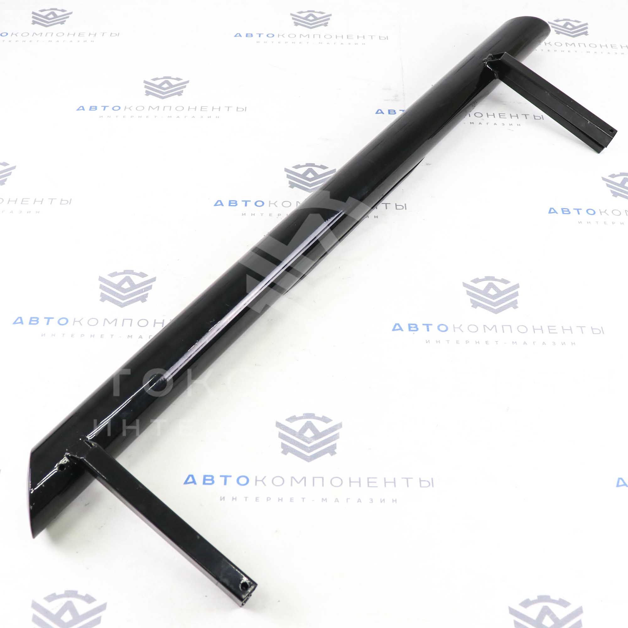 Пороги "Трубы" с проступью Лада Нива 4х4 3D (черный глянец)