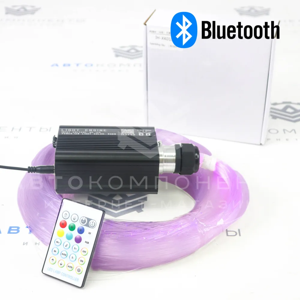 Звездное небо в автомобиль (с мерцанием) для установки в обивку потолка (300 нитей)